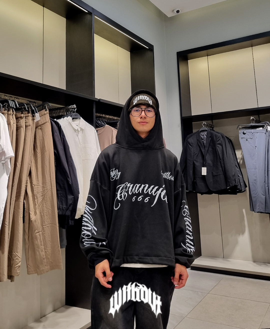Hoodie Oversize Granuja Exclusivo | Negro