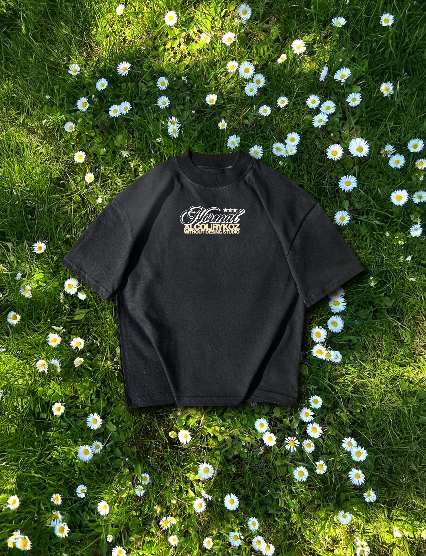 Camiseta Oversize "Normal" | Alcolirykoz | Negra