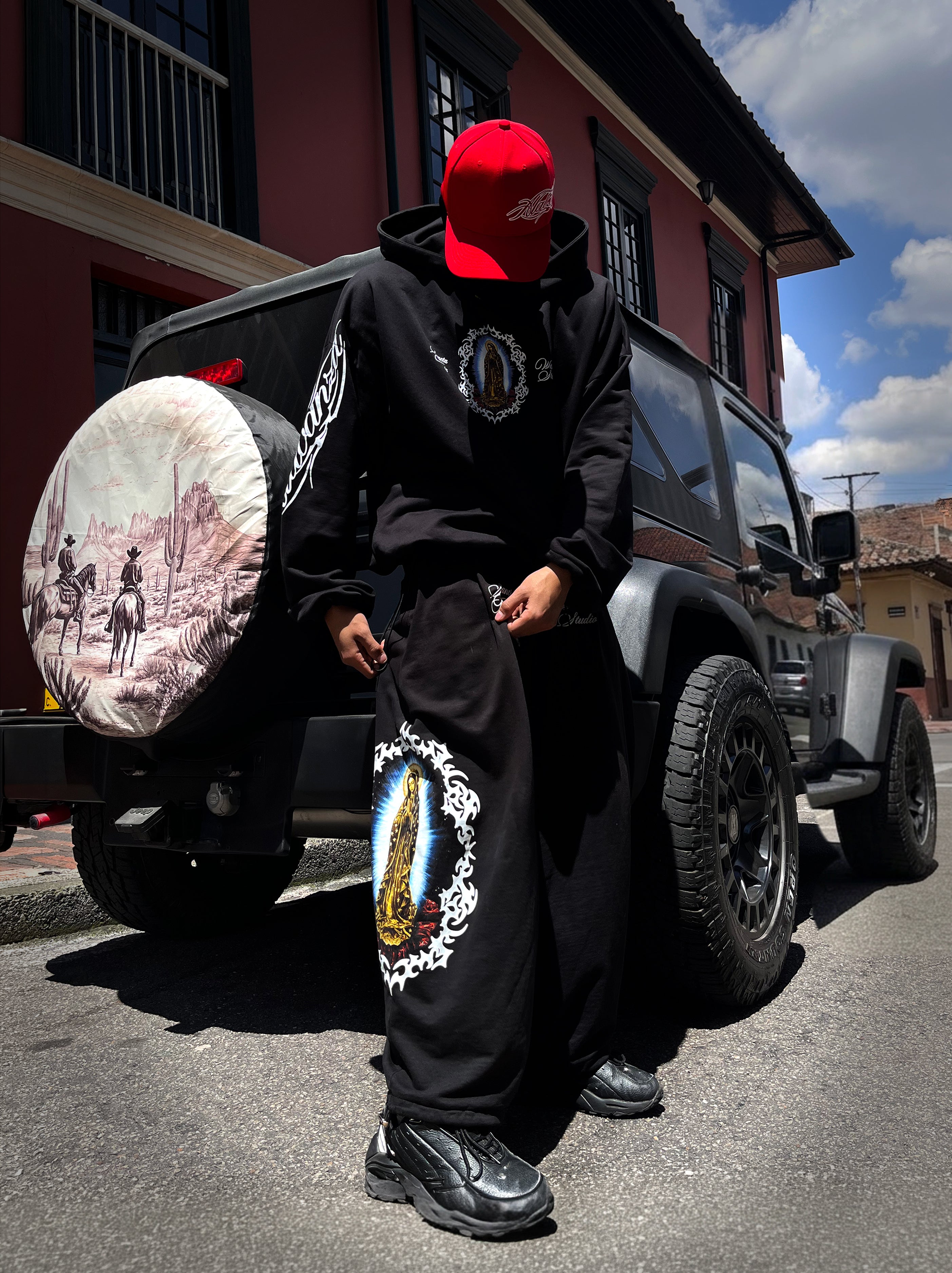Pantalon Baggy Barrel ALabanza Negro