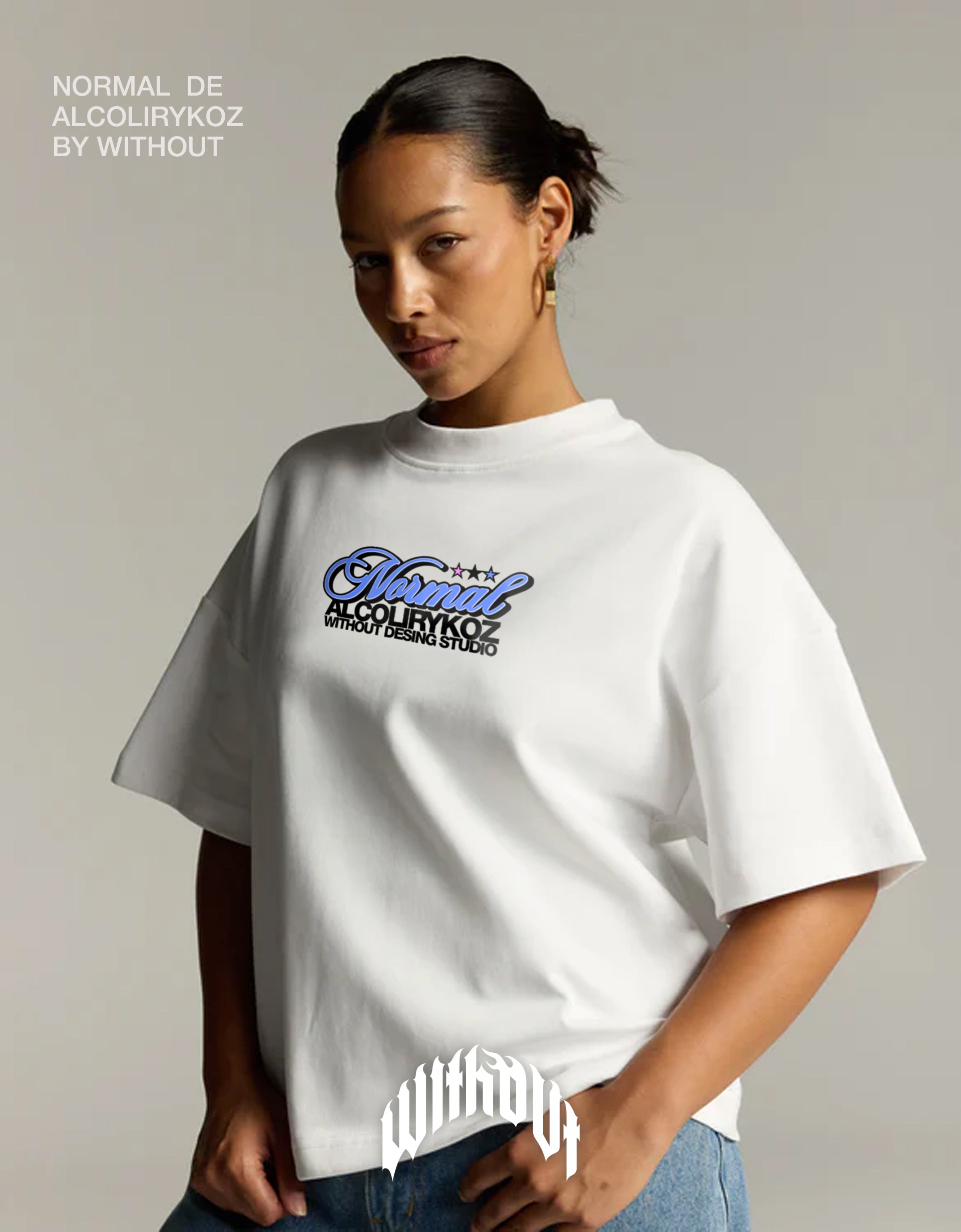 Camiseta Oversize "Normal"| Blanca | Alcolirykoz