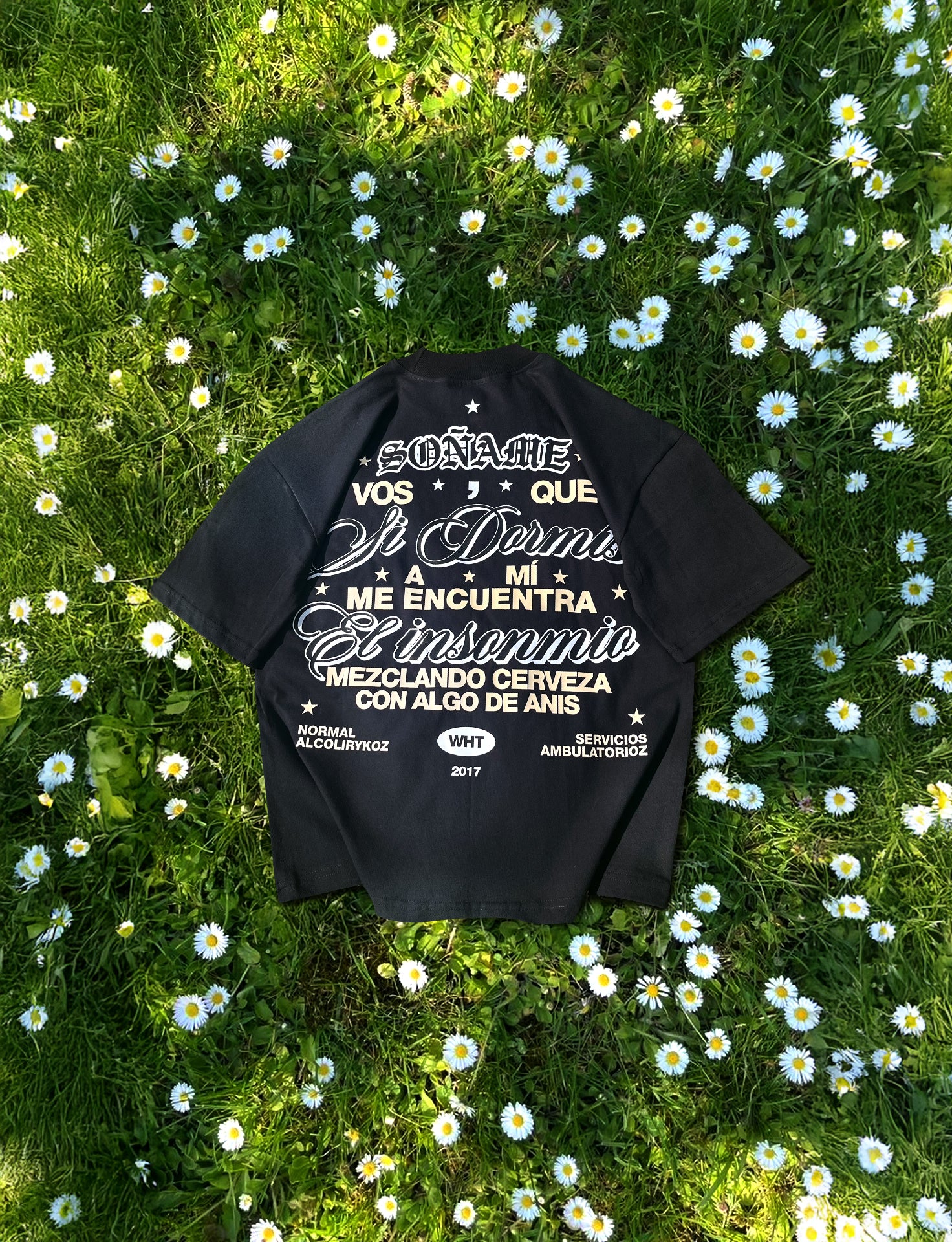 Camiseta Oversize "Normal" | Alcolirykoz | Negra