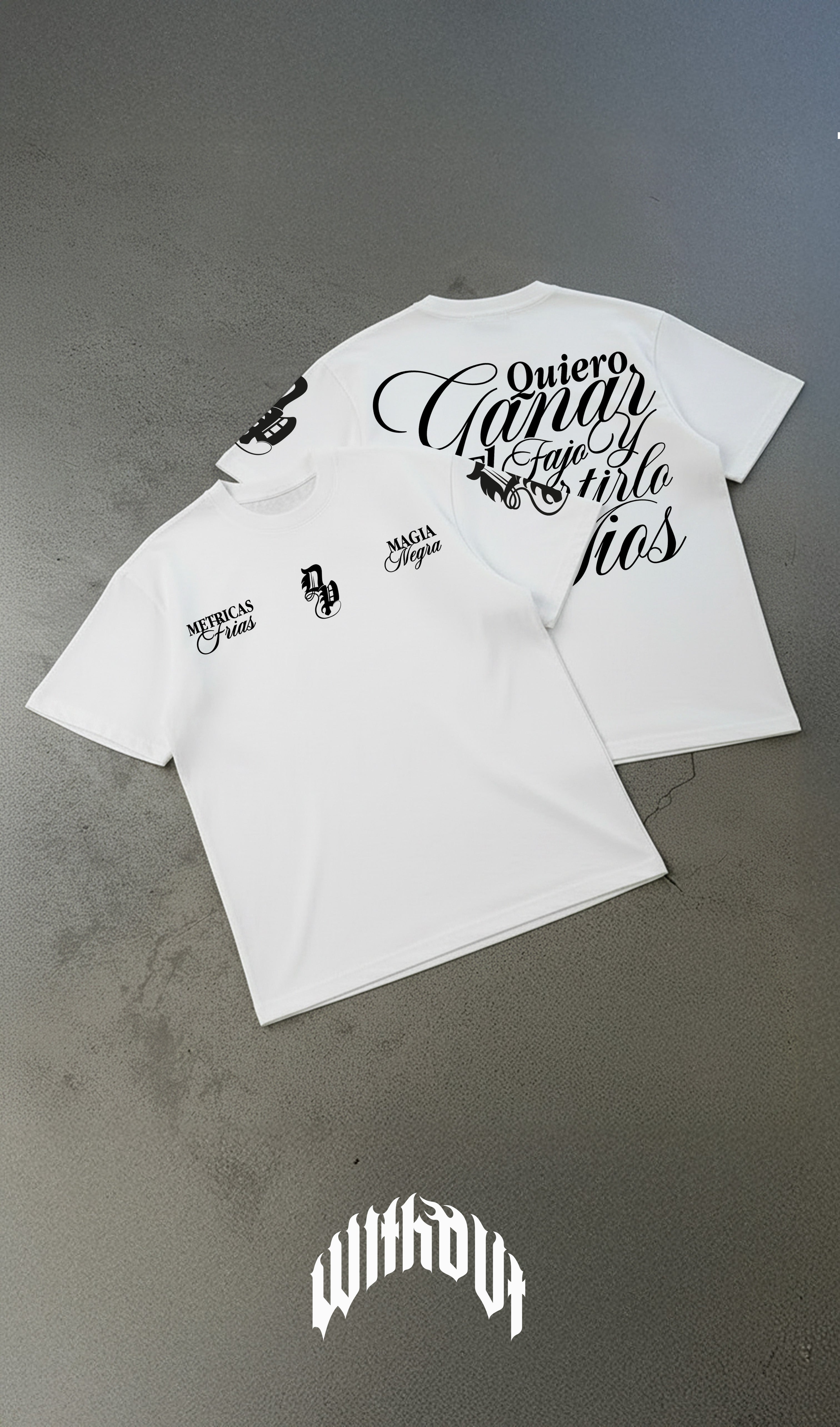 Camiseta Oversize Magia Negra Métricas Frías