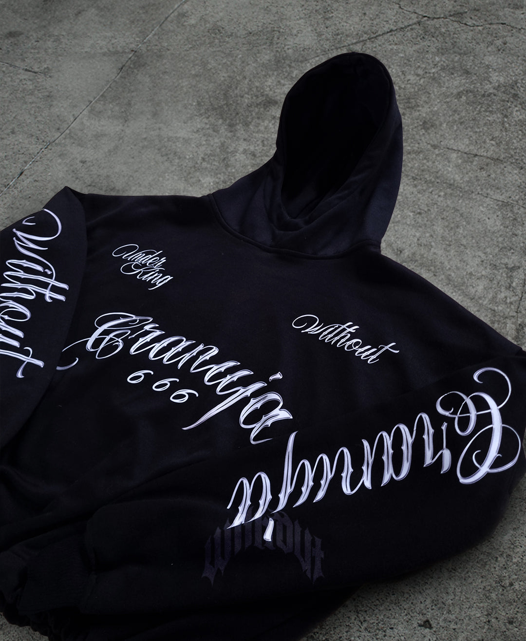 Hoodie Oversize Granuja Exclusivo | Negro