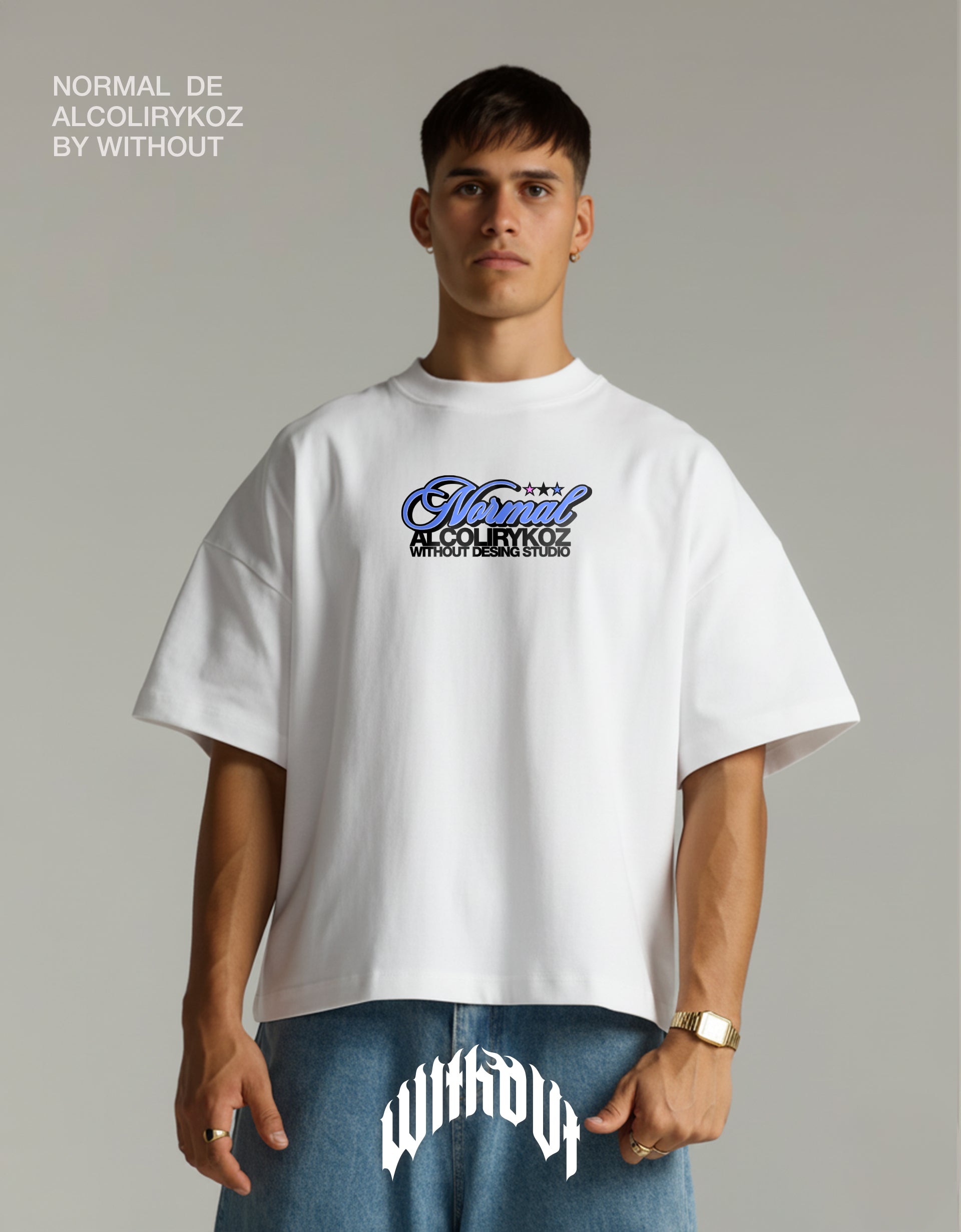 Camiseta Oversize "Normal"| Blanca | Alcolirykoz