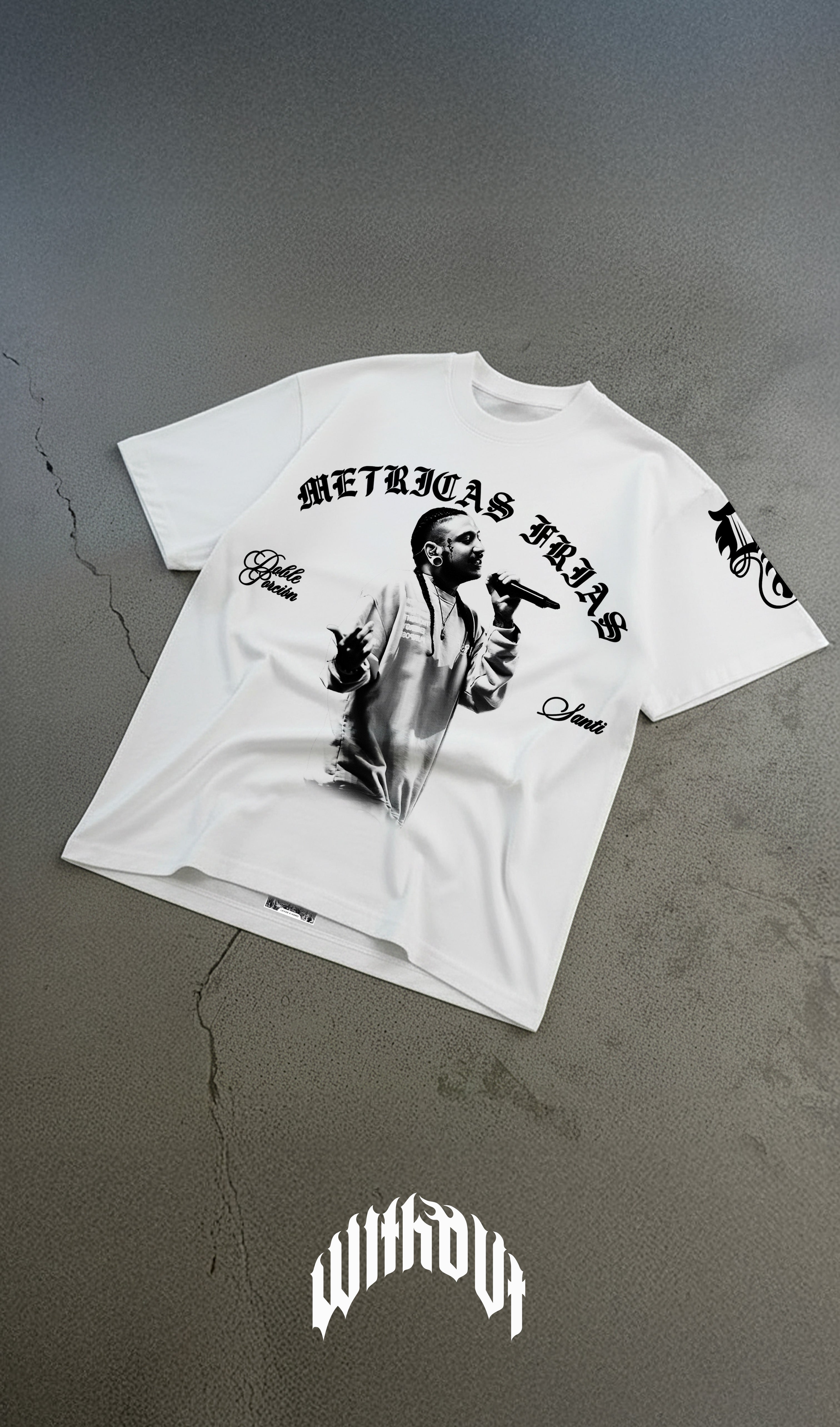Camiseta Oversize Métricas Frías