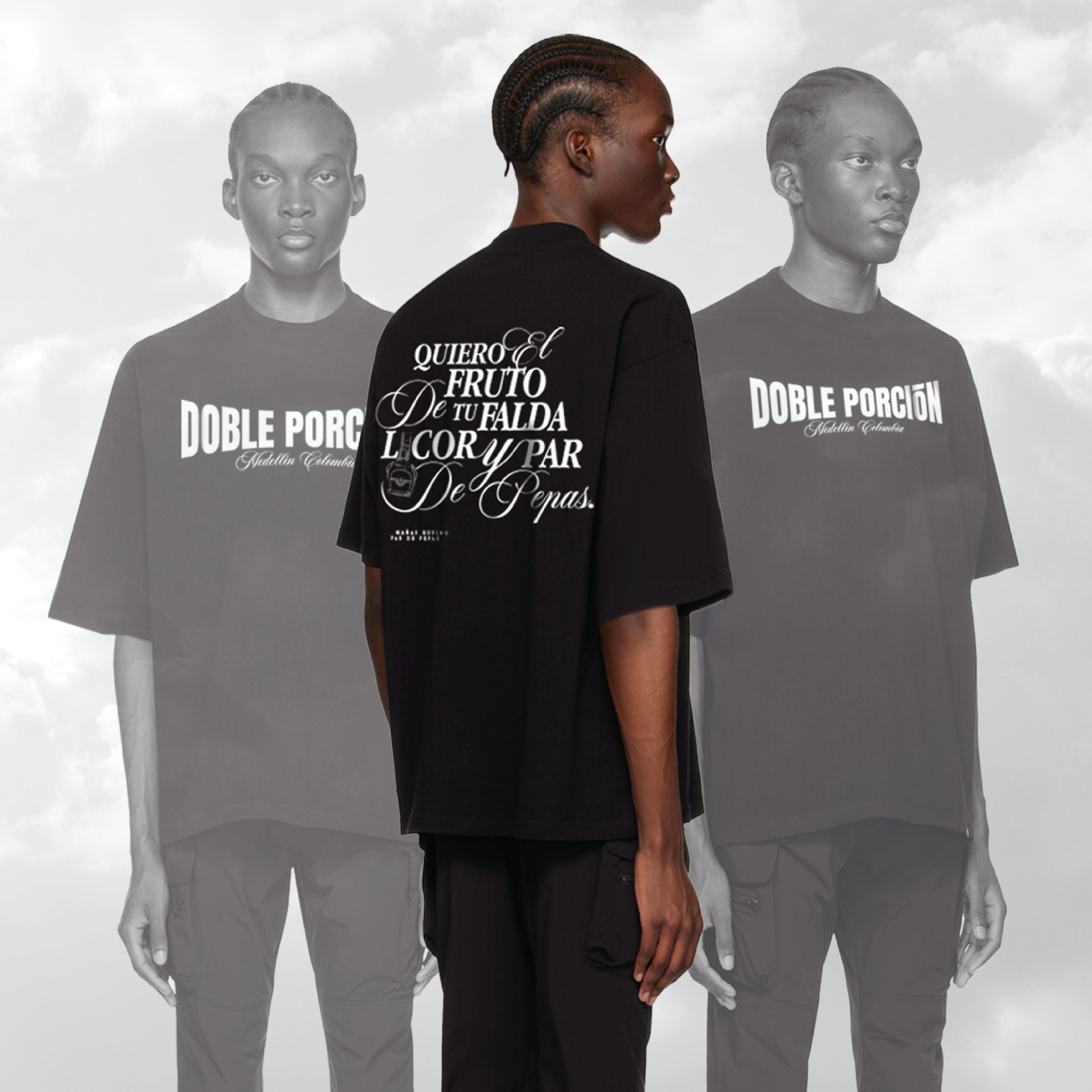 Camiseta Oversize Par De Pepas | Negra