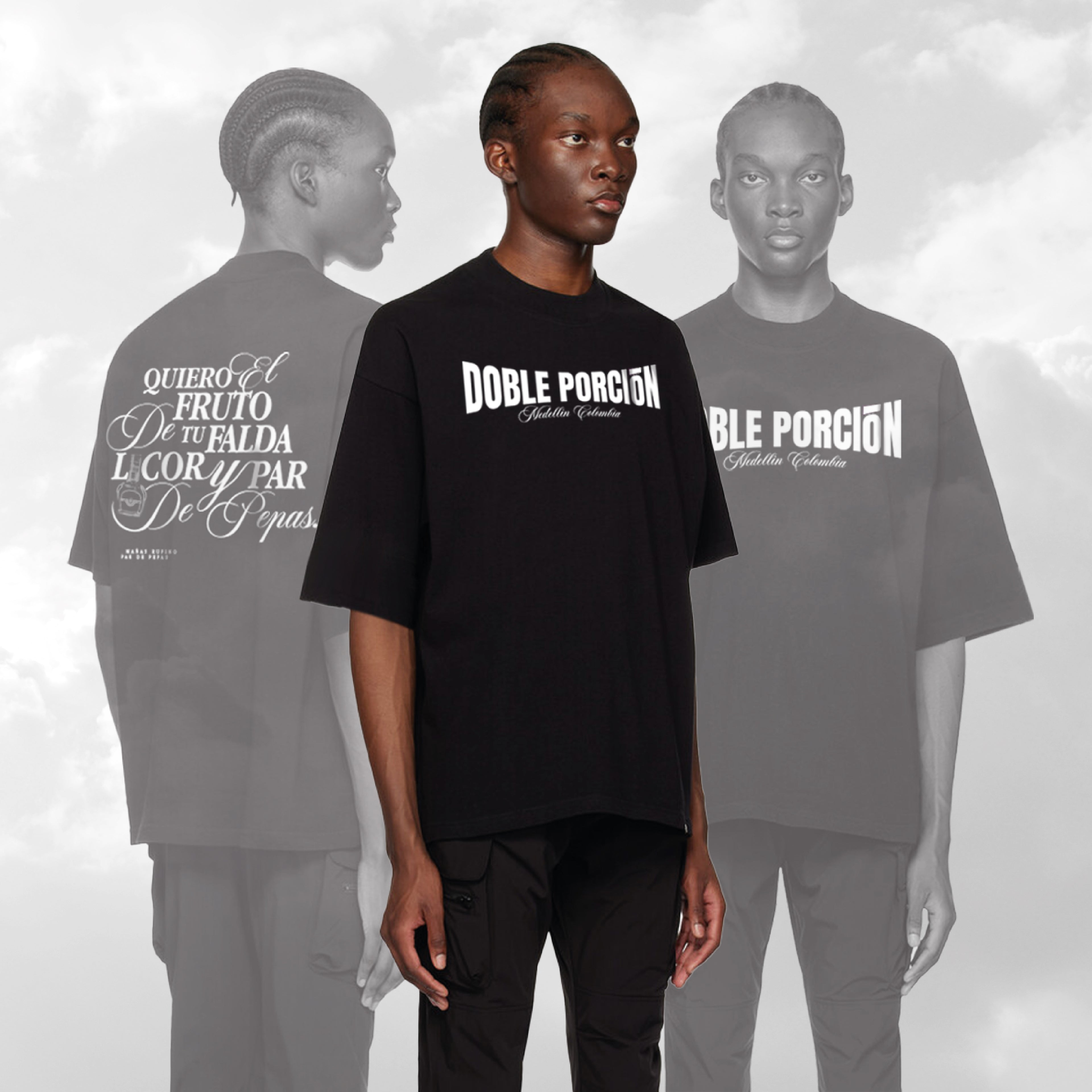 Camiseta Oversize Par De Pepas | Negra