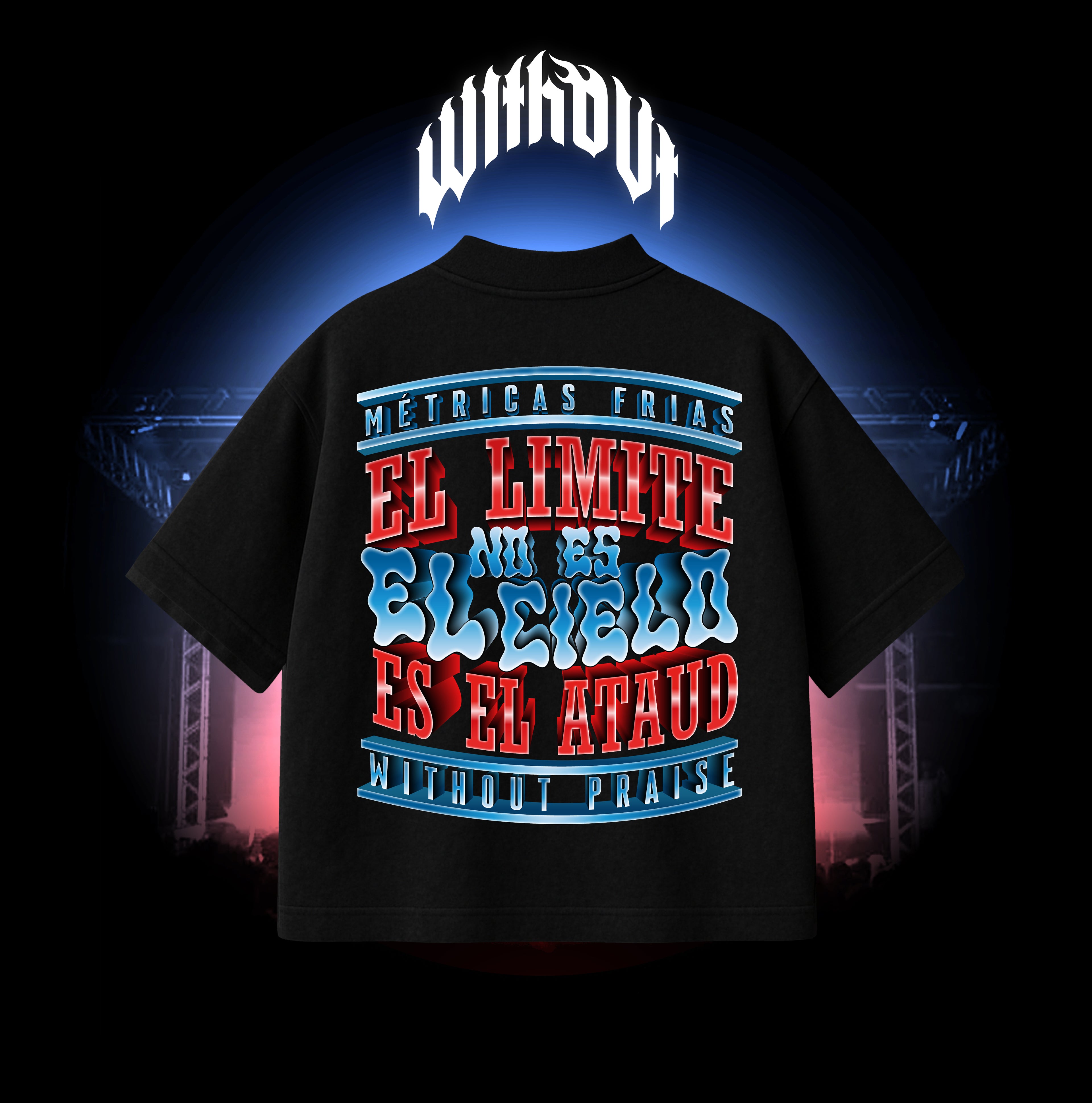 Camiseta Oversize Métricas frías “6:30” Negra V2