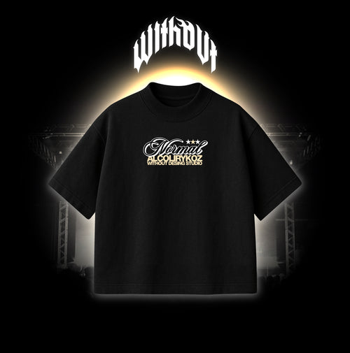 Camiseta Oversize "Normal" | Alcolirykoz | Negra