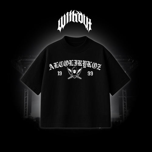 Camiseta Oversize Alcolirykoz Exclusiva Negra