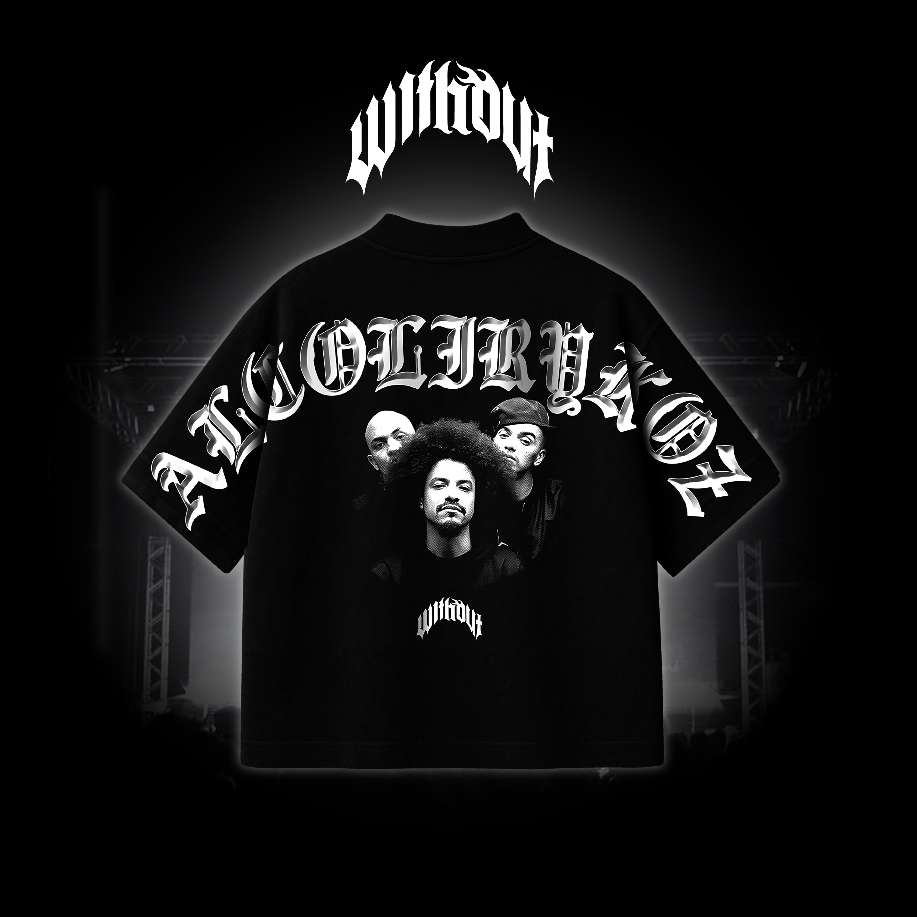 Camiseta Oversize Alcolirykoz Exclusiva Negra