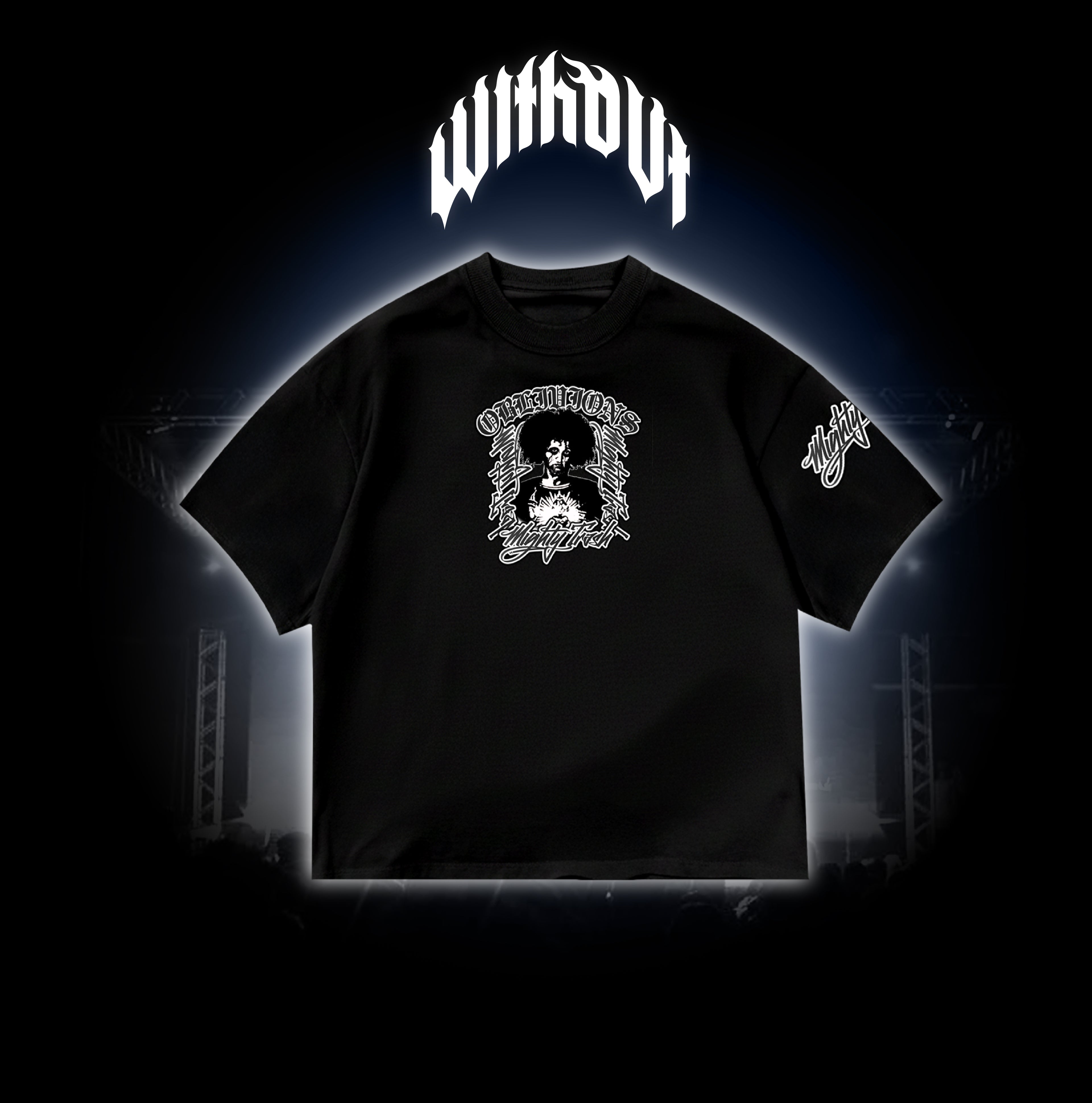 Camiseta Oversize Oblivion's Cristo | Negra