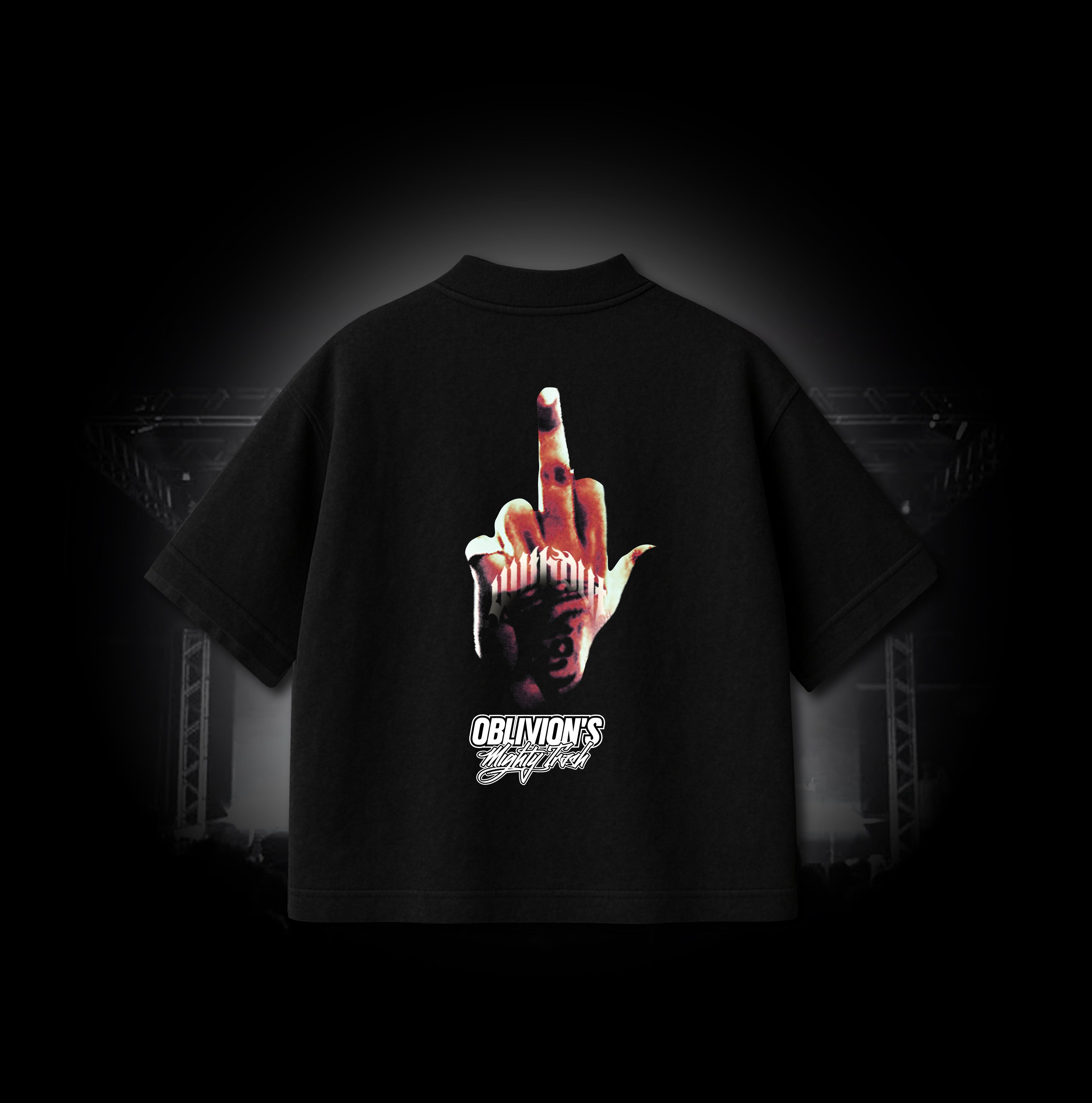 Camiseta Oversize Oblivion's Rostro | Negra