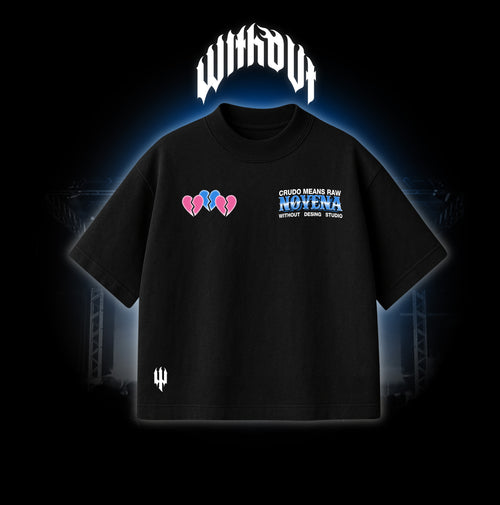 Camiseta Oversize "Novena" | Crudo Means Raw