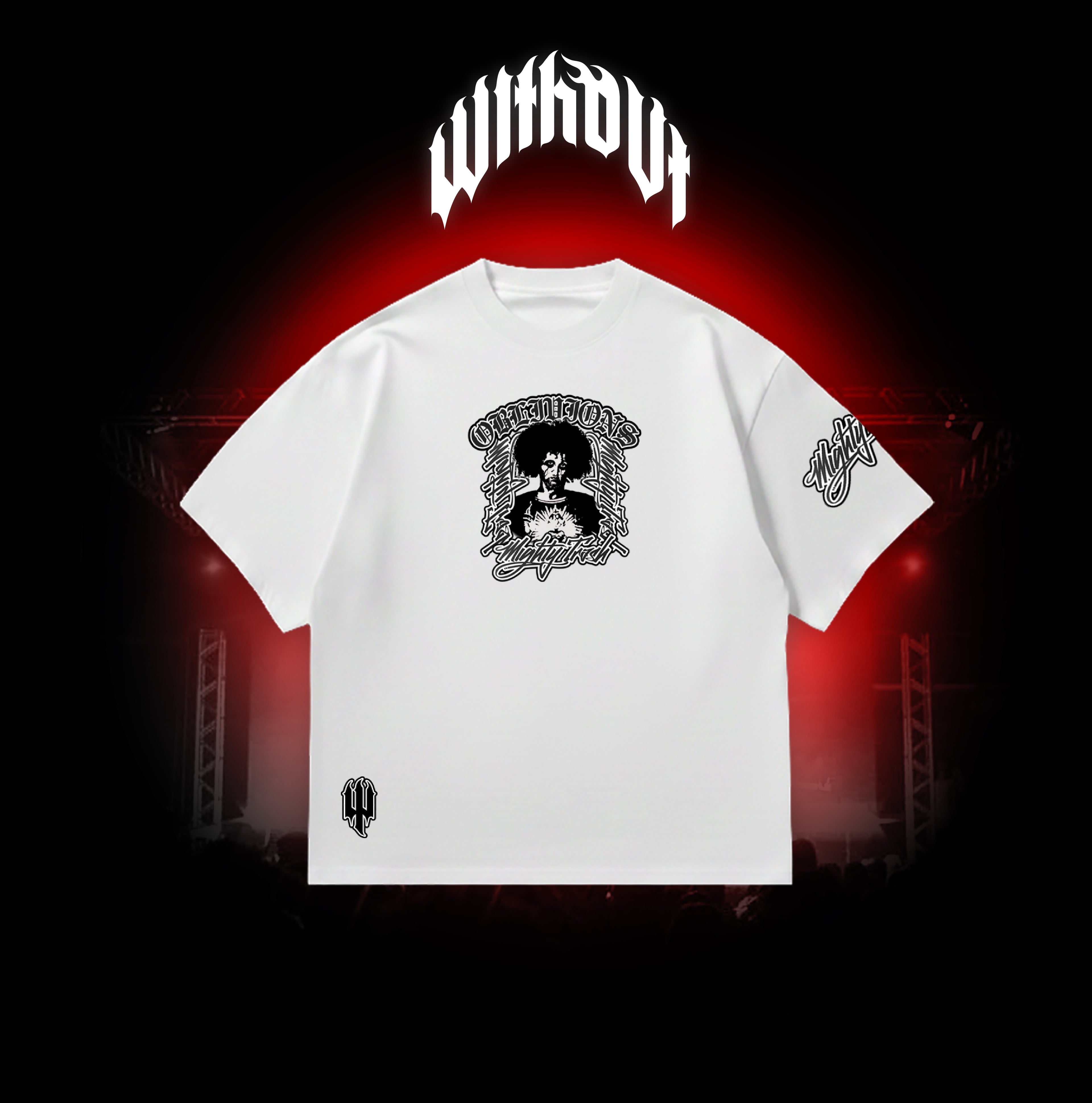 Camiseta Oversize Oblivion's Cristo | Blanca