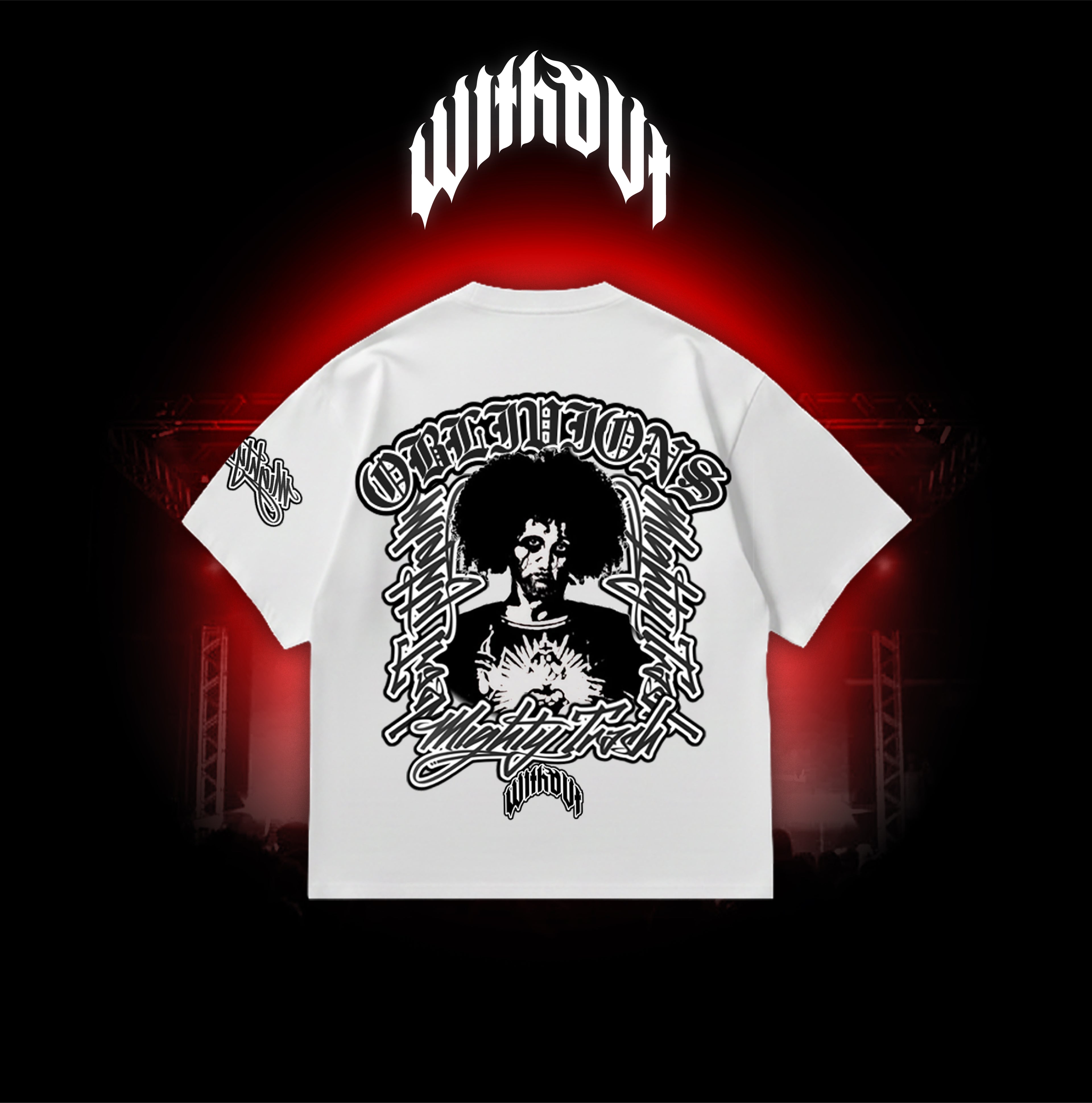 Camiseta Oversize Oblivion's Cristo | Blanca