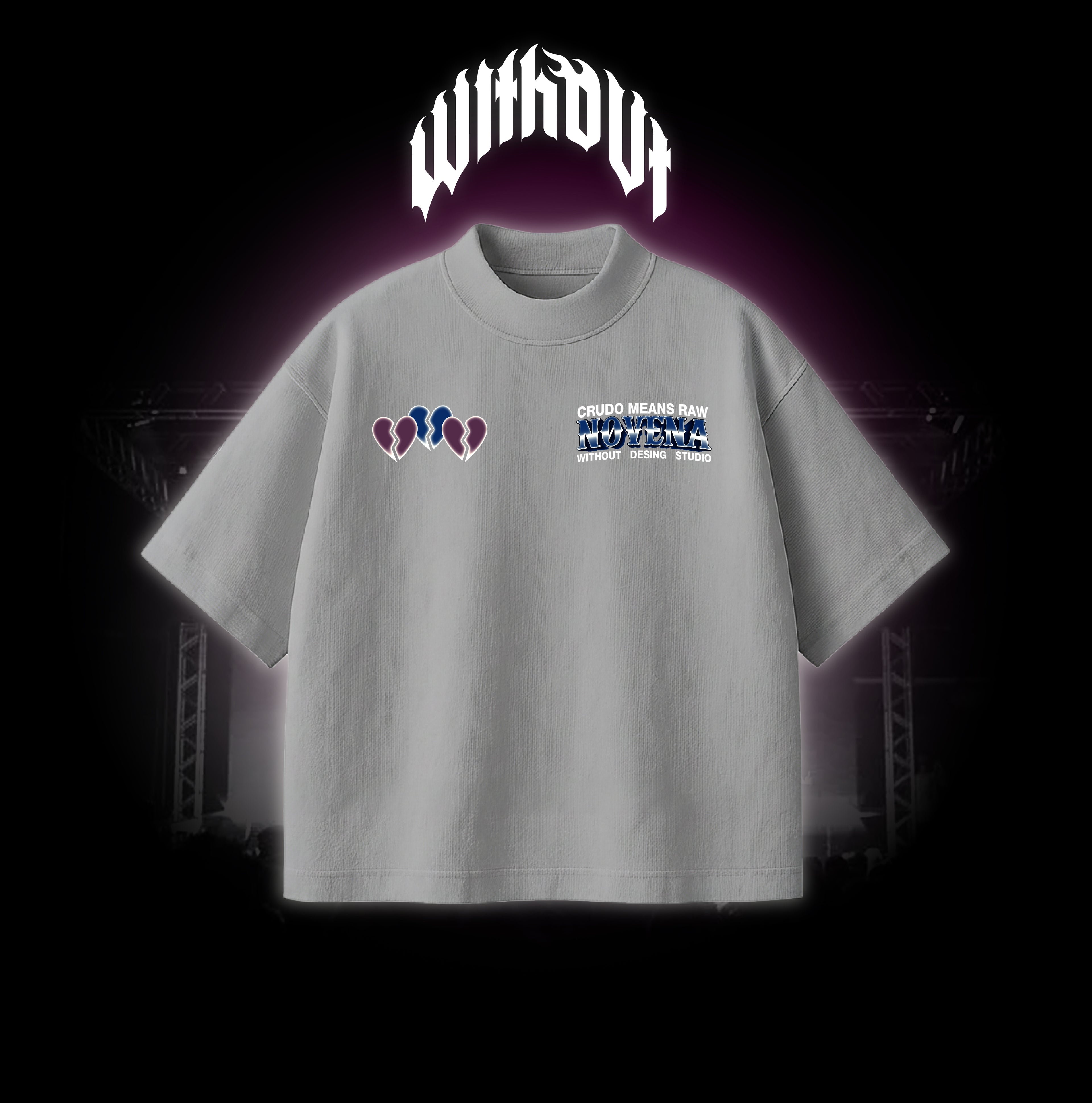 Camiseta Oversize "Novena" | Crudo Means Raw