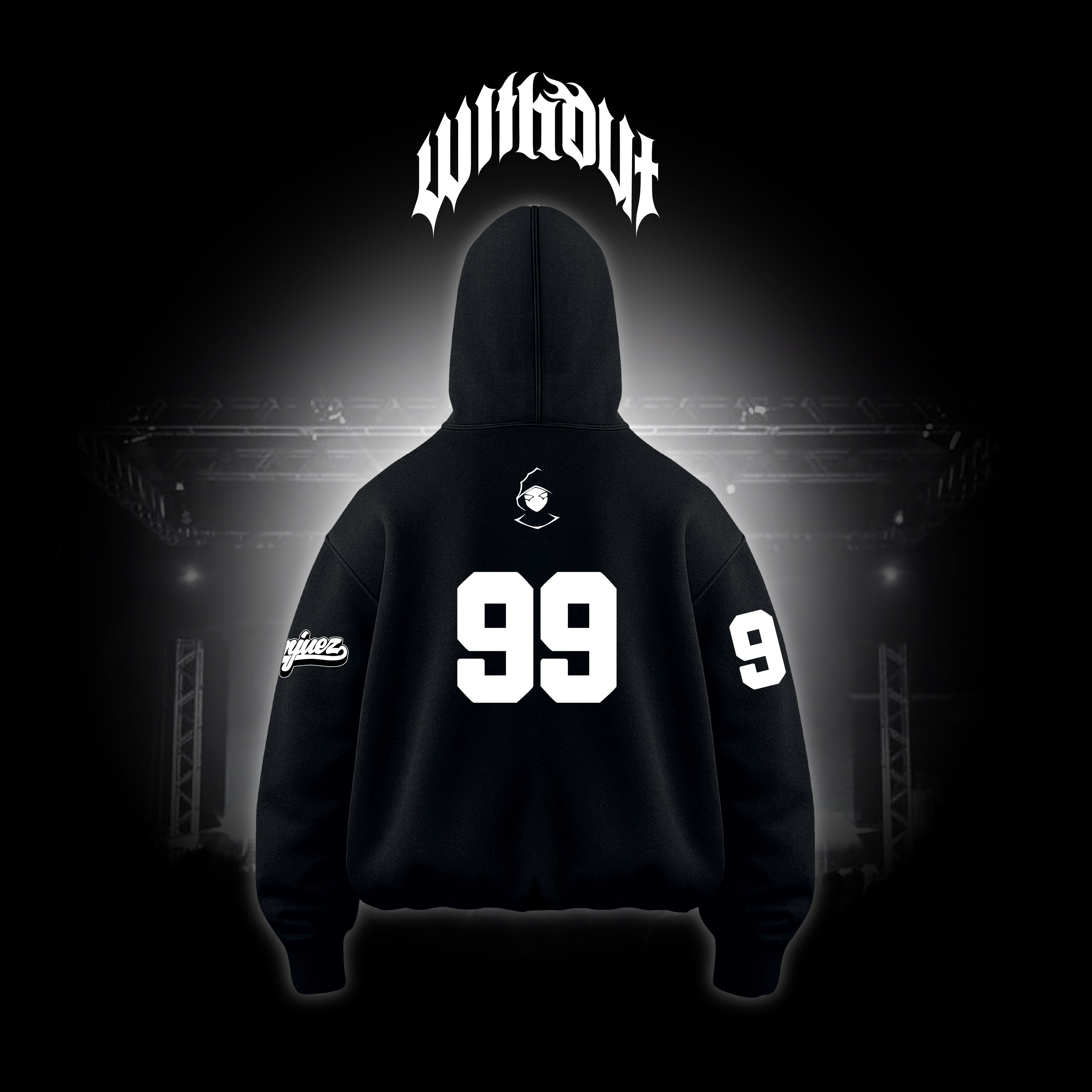 Hoodie Oversize Alcolirykoz Clasico | Negro