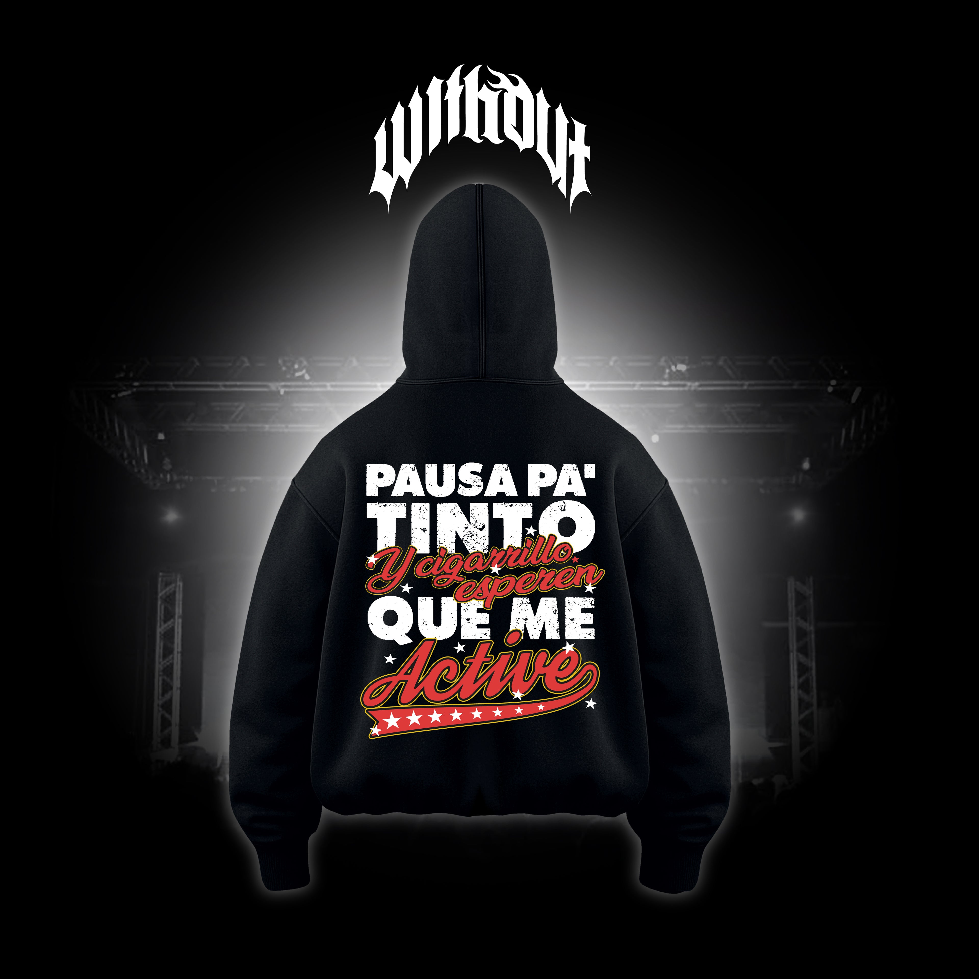 Hoodie Oversize Pausa Pa´ Tinto | Oblivion´s