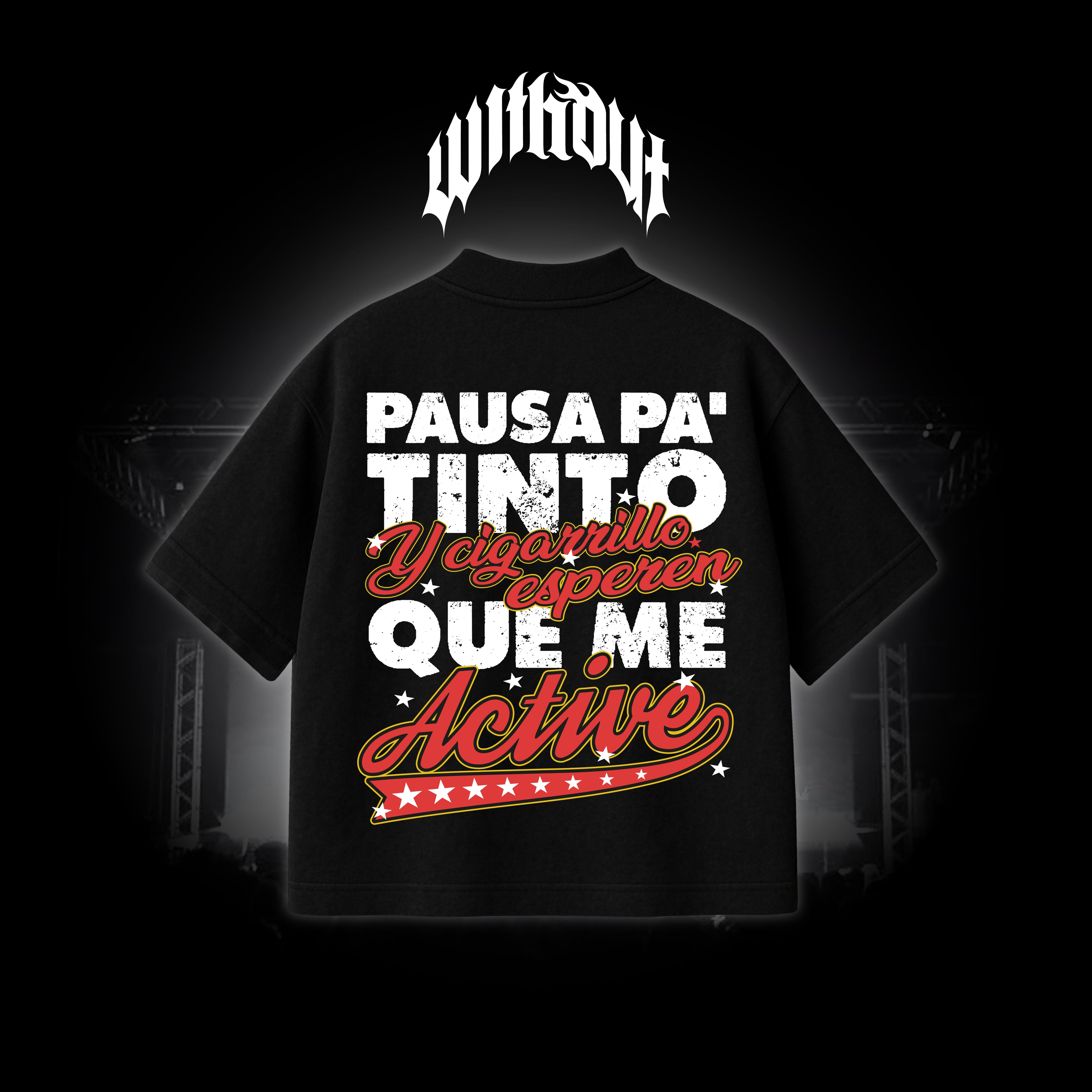 Camiseta Oversize Pausa Pa Tinto | Oblivion´s