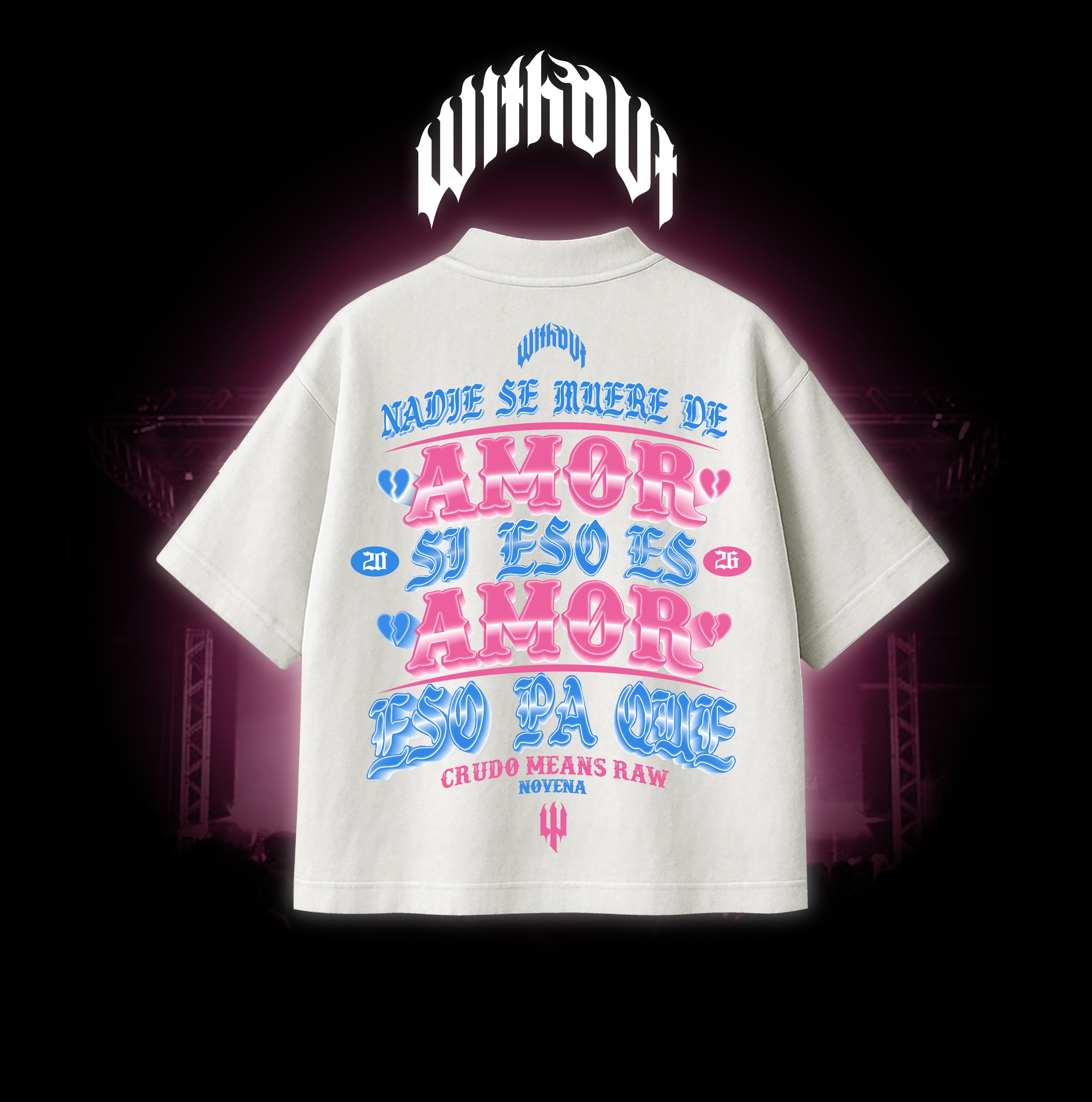 Camiseta Oversize "Novena" | Crudo Means Raw