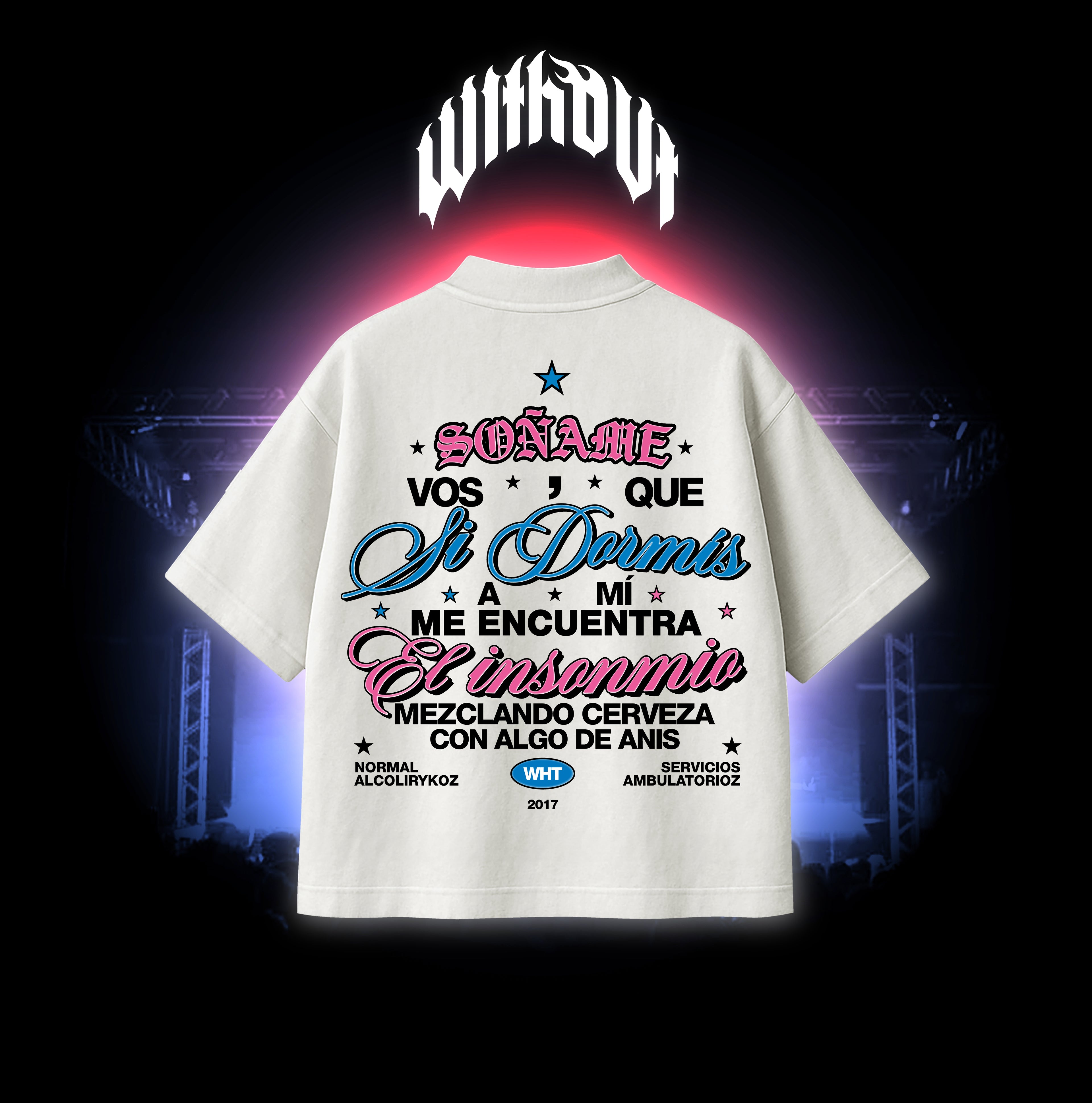 Camiseta Oversize "Normal"| Blanca | Alcolirykoz