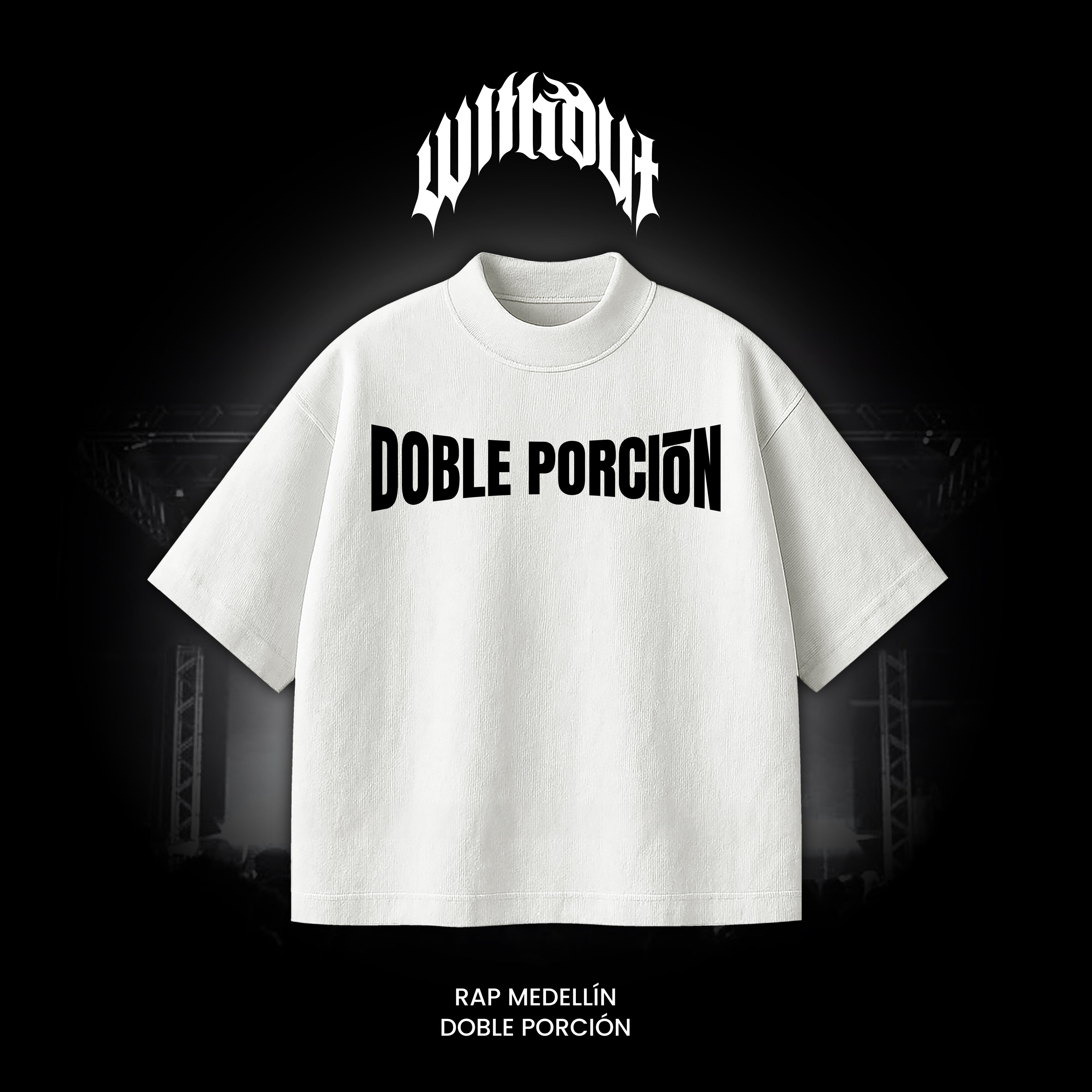 Camiseta Oversize Doble Porción | Blanca