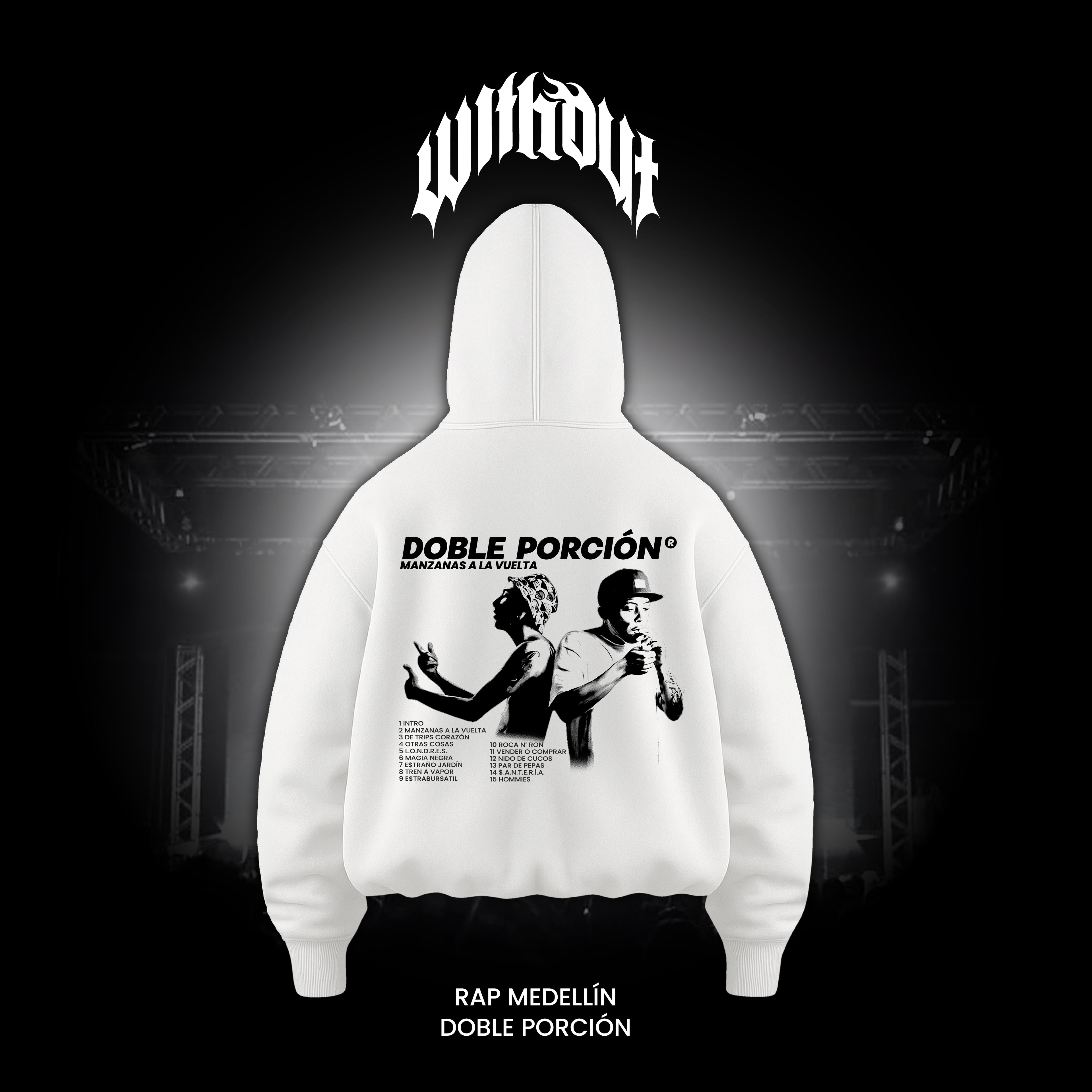 Hoodie Oversize Doble porción Manzanas a la vuelta