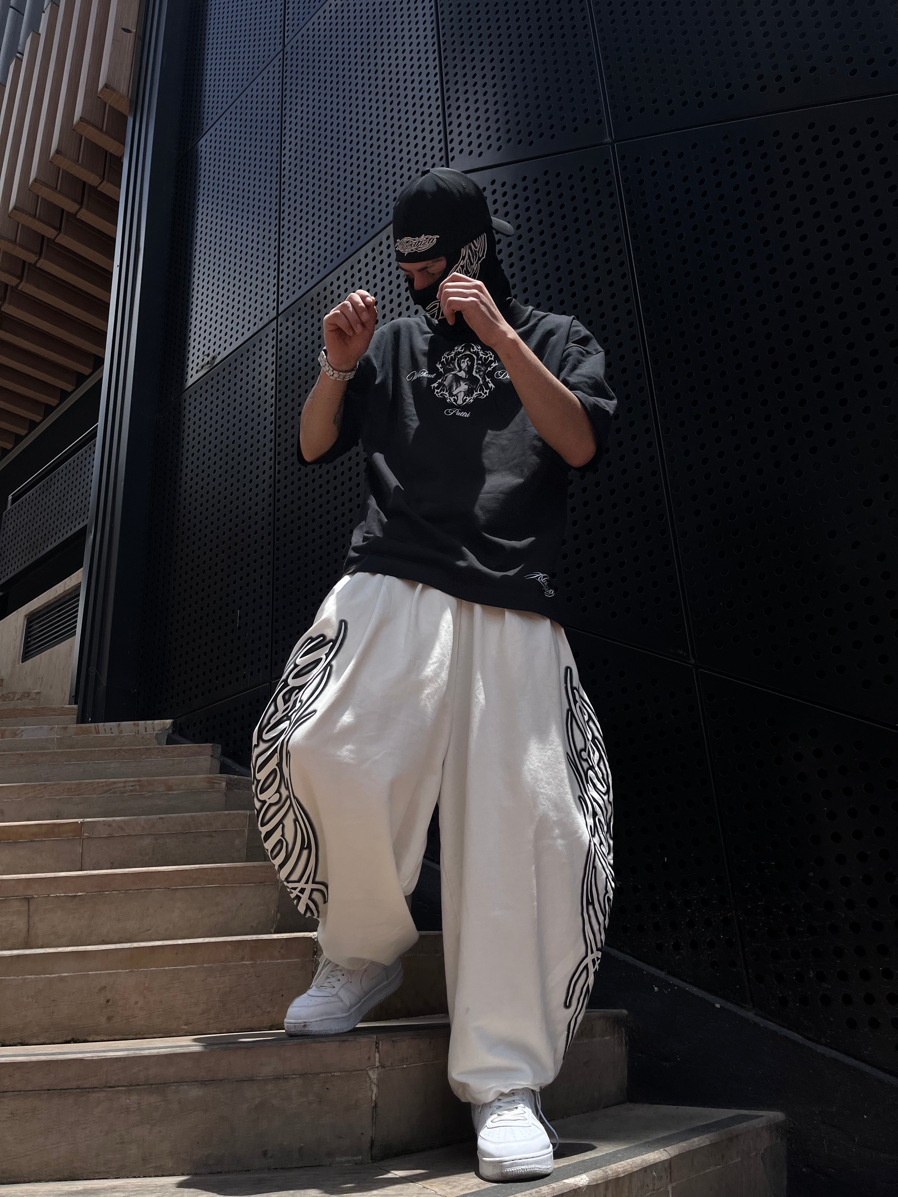 Pantalon Baggy Barrel ALabanza | Blanco