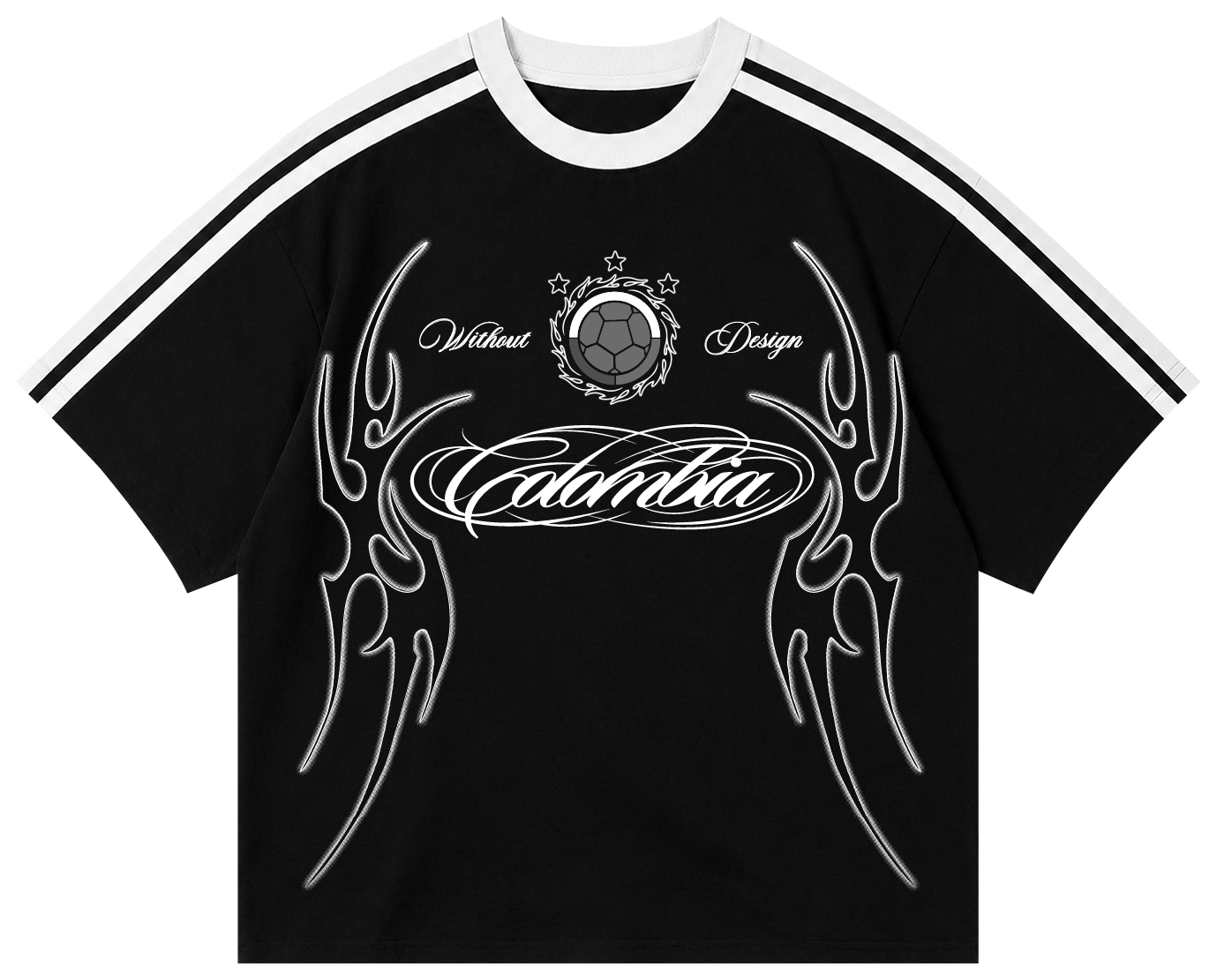 Camiseta Colombia Boxi Fit | Negra
