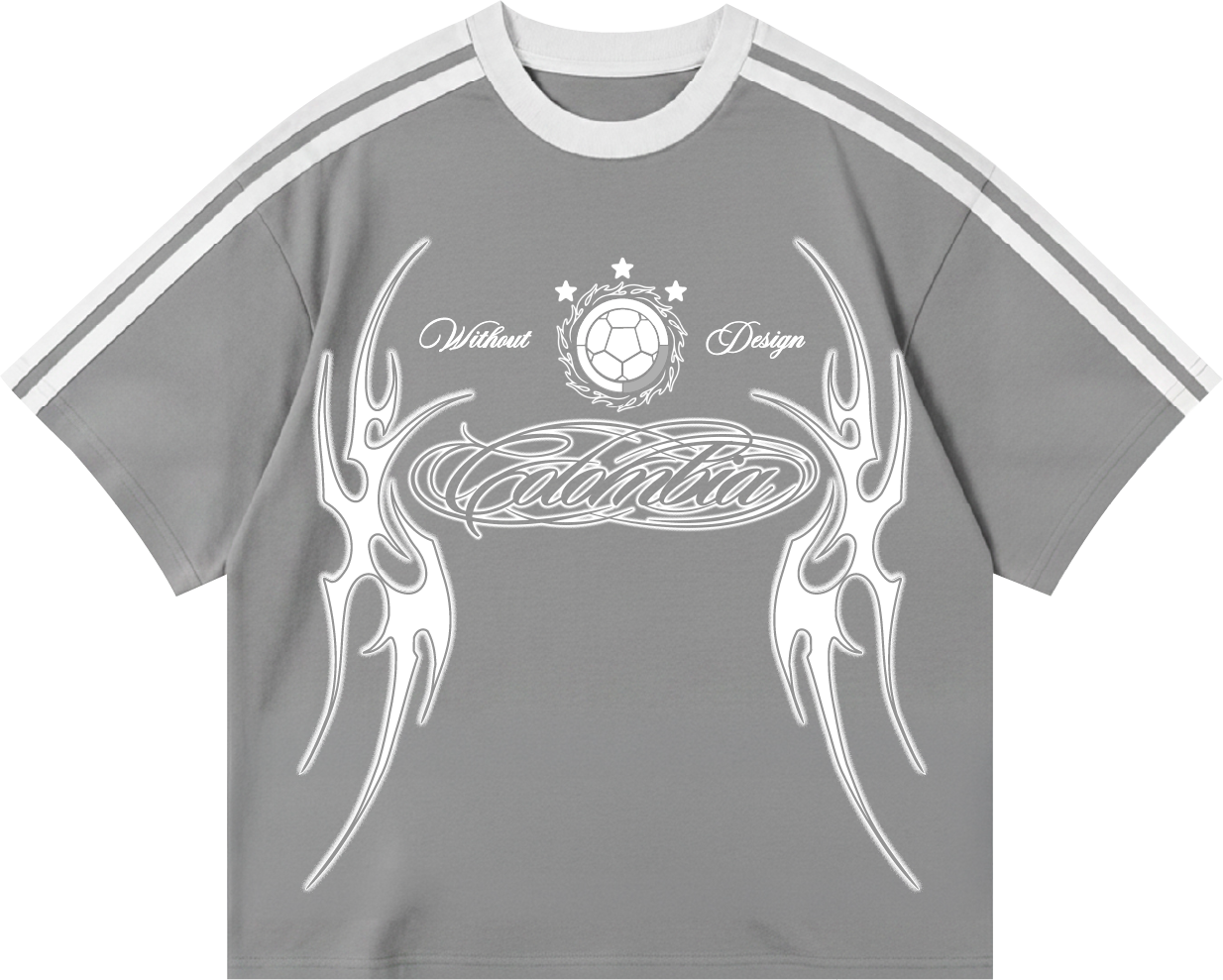 Camiseta Colombia Boxi Fit | Gris