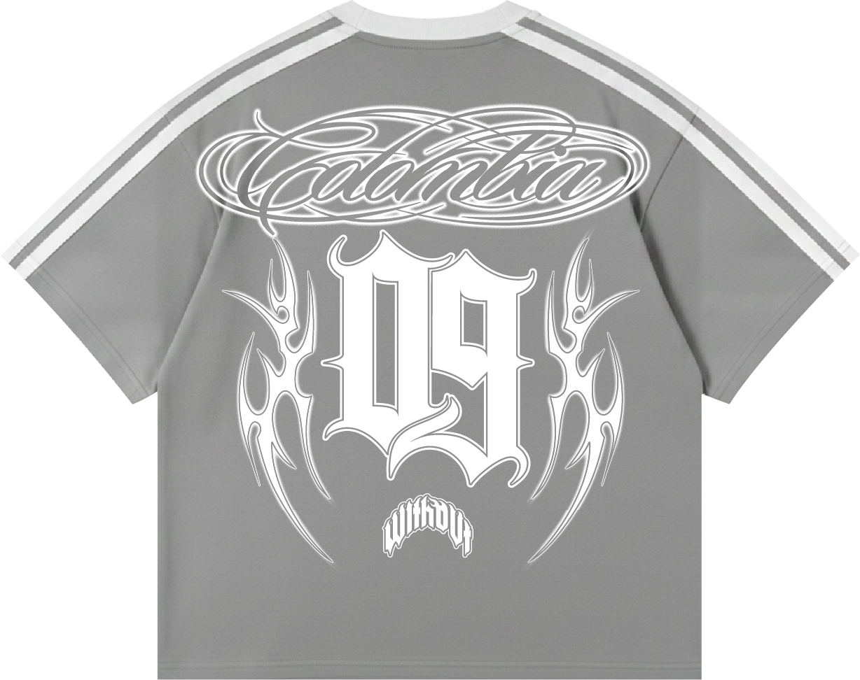 Camiseta Colombia Boxi Fit | Gris