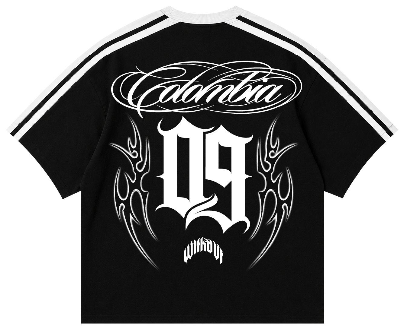 Camiseta Colombia Boxi Fit | Negra