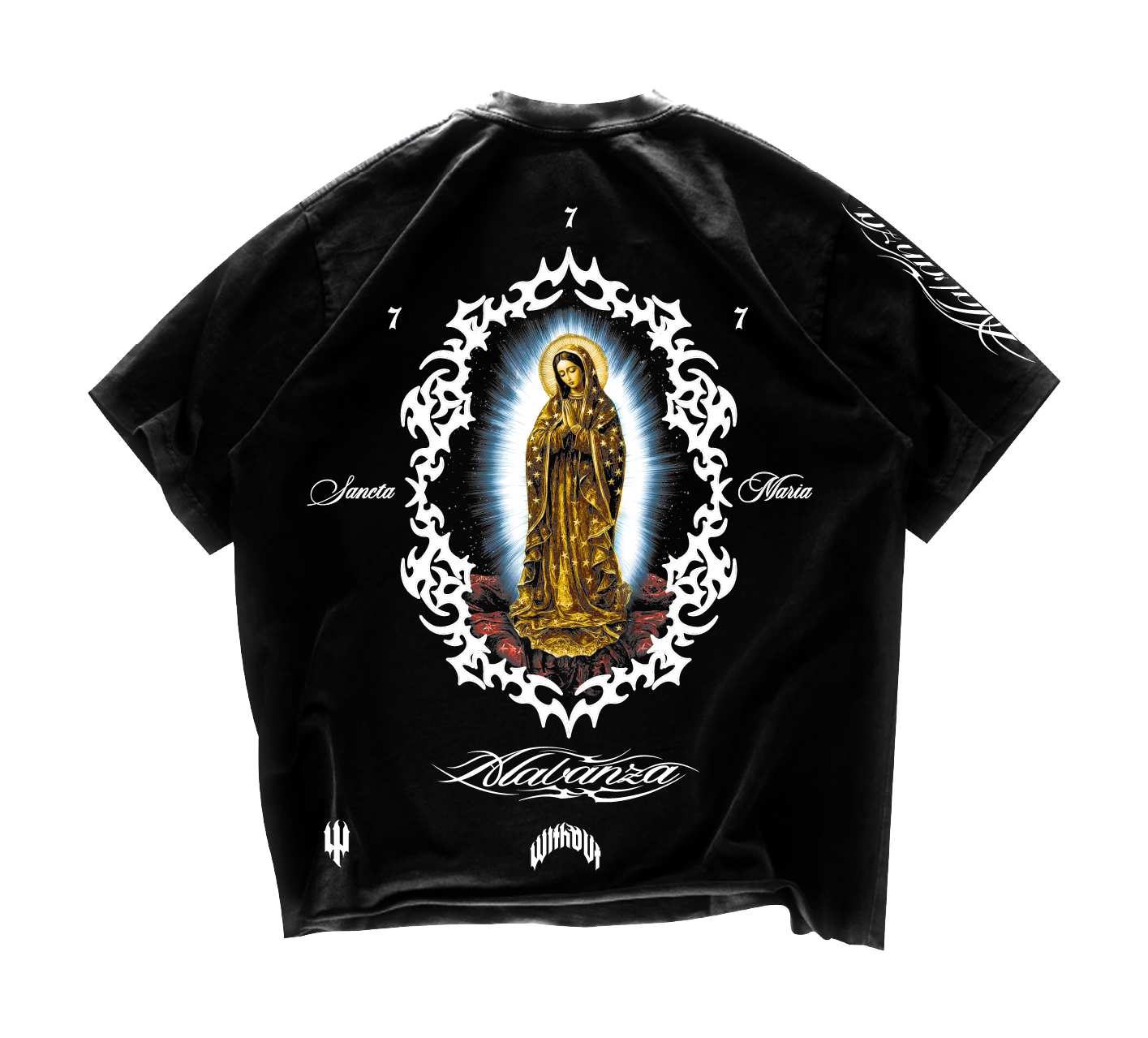Camiseta Oversize “Sancta Maria” | Negra