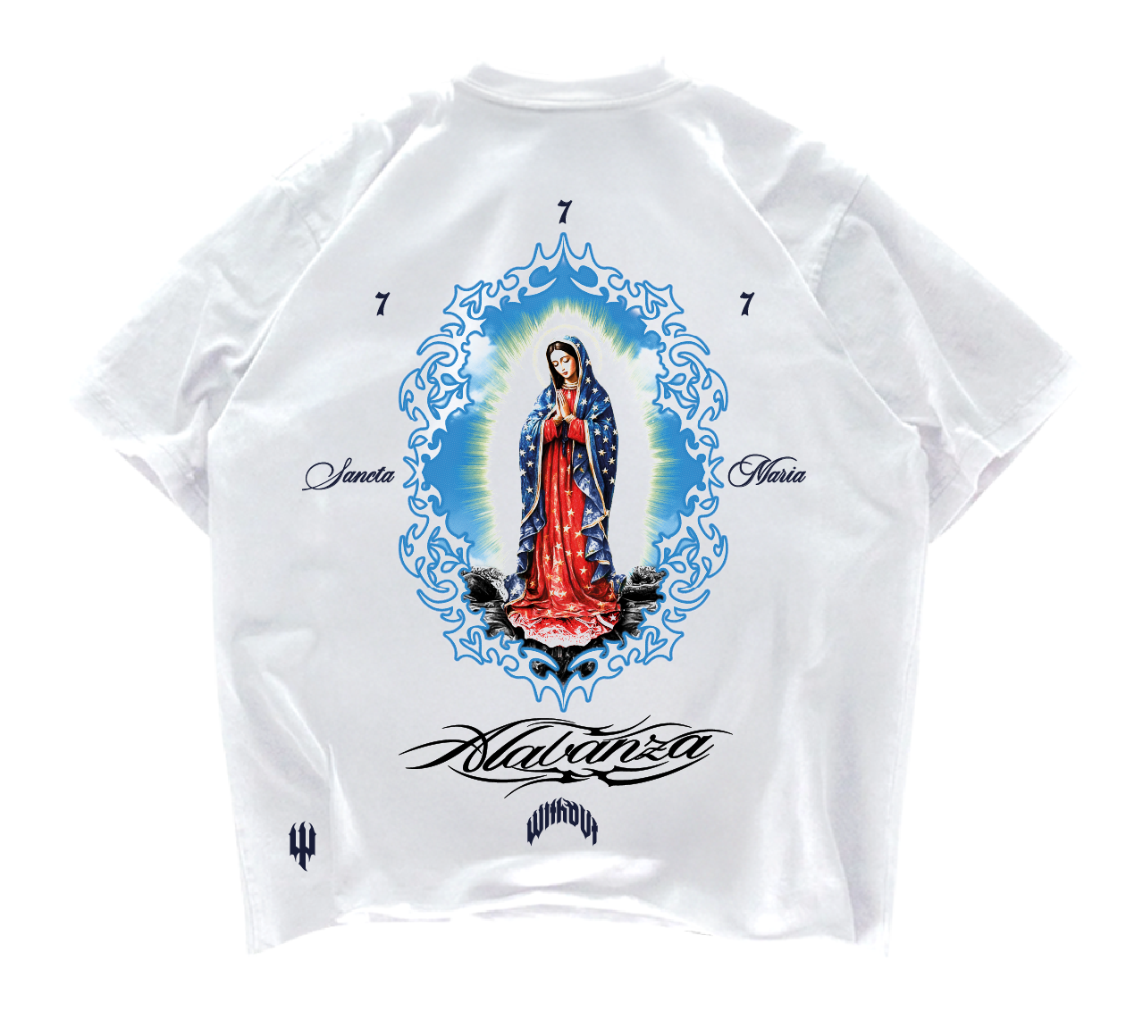 Camiseta Oversize “Sancta Maria” | Blanca