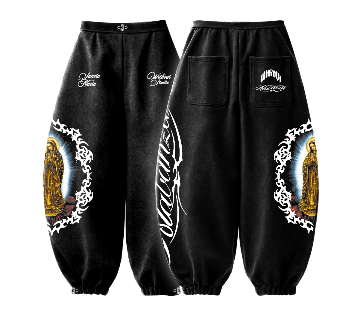 Pantalon Baggy Barrel ALabanza Negro