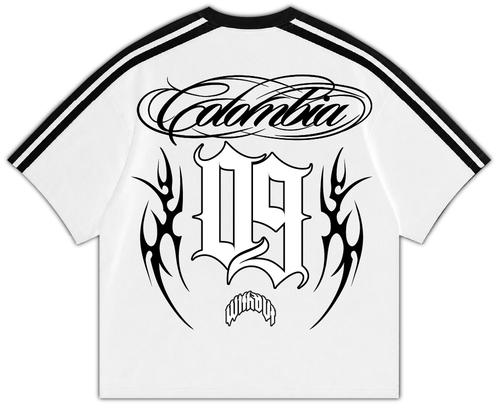 Camiseta Colombia Boxi Fit | Blanca