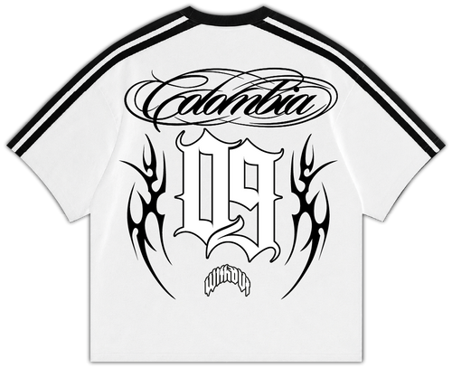 Camiseta Colombia Boxi Fit | Blanca
