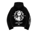 Hoodie Oversize “Matter Vita Gratia” | Negro