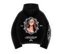 Hoodie Oversize “Matter Vita Gratia” | Negro versión 2