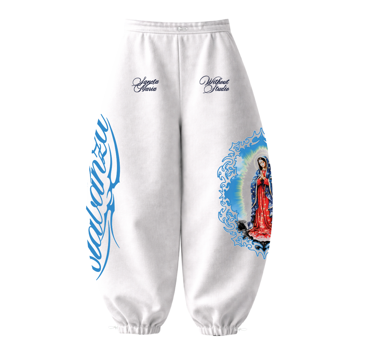 Pantalon Baggy Barrel ALabanza Blanco