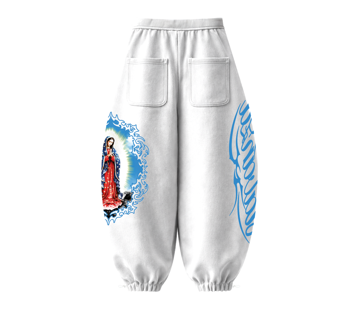 Pantalon Baggy Barrel ALabanza Blanco