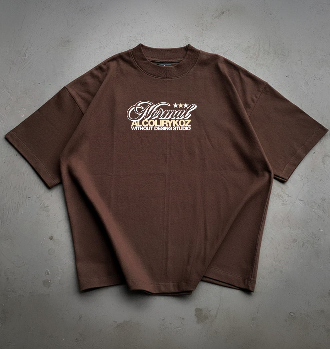 Camiseta Oversize Az "Normal" | Marron