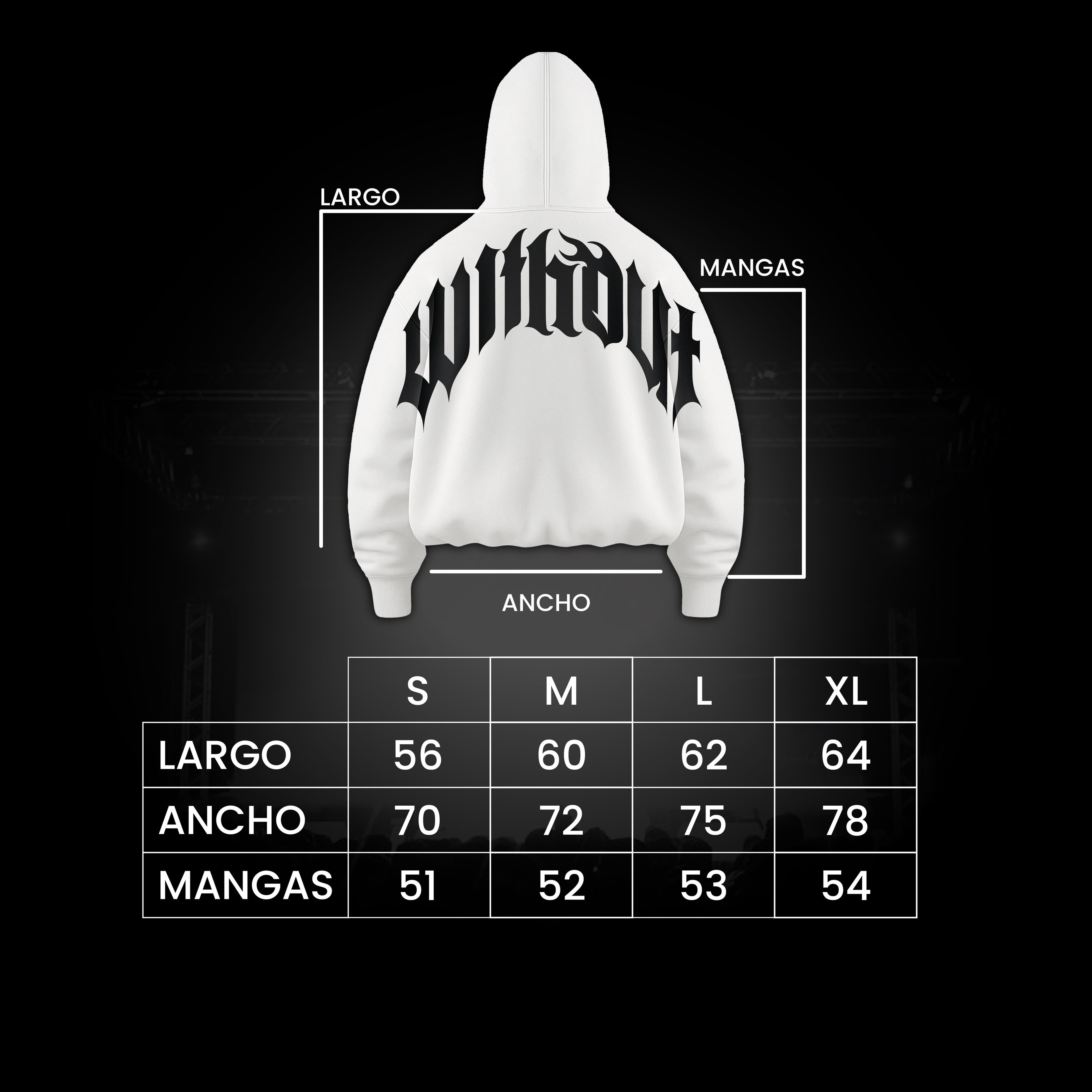Hoodie Oversize Tamara | Negro