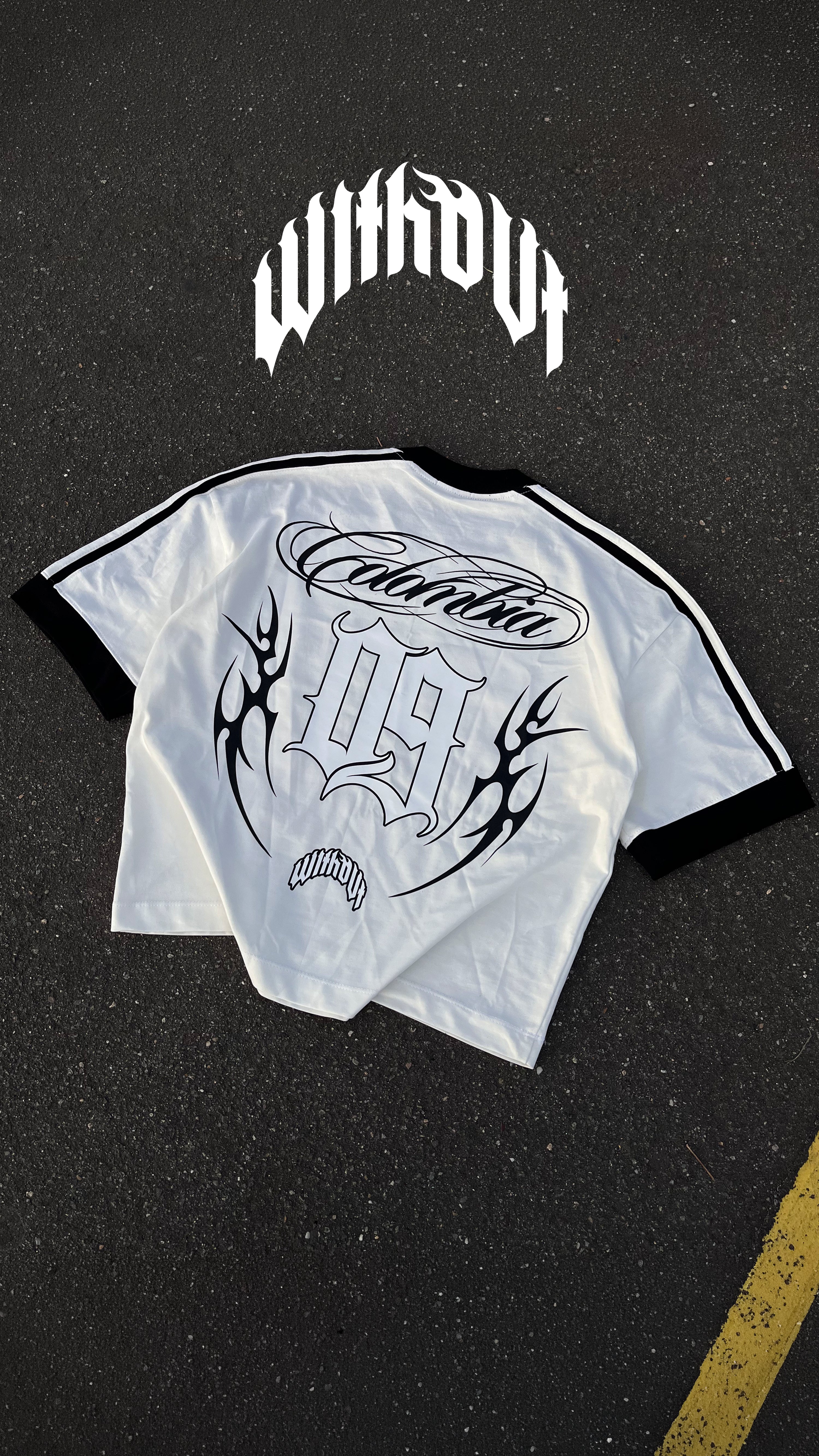 Camiseta Colombia Boxi Fit | Blanca