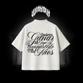 Camiseta Oversize Magia Negra Métricas Frías