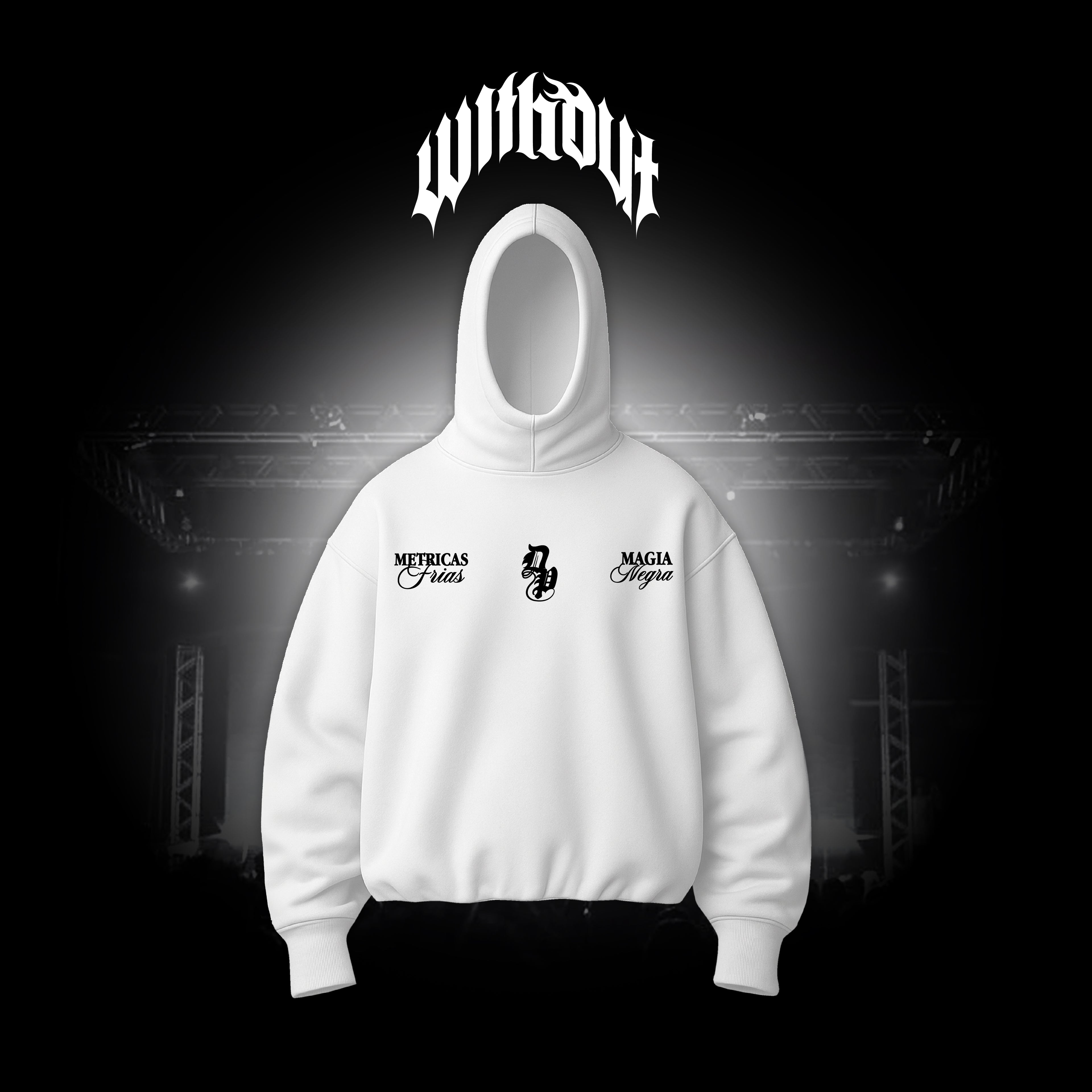 Hoodie Oversize Magia Negra | Metricas Frias