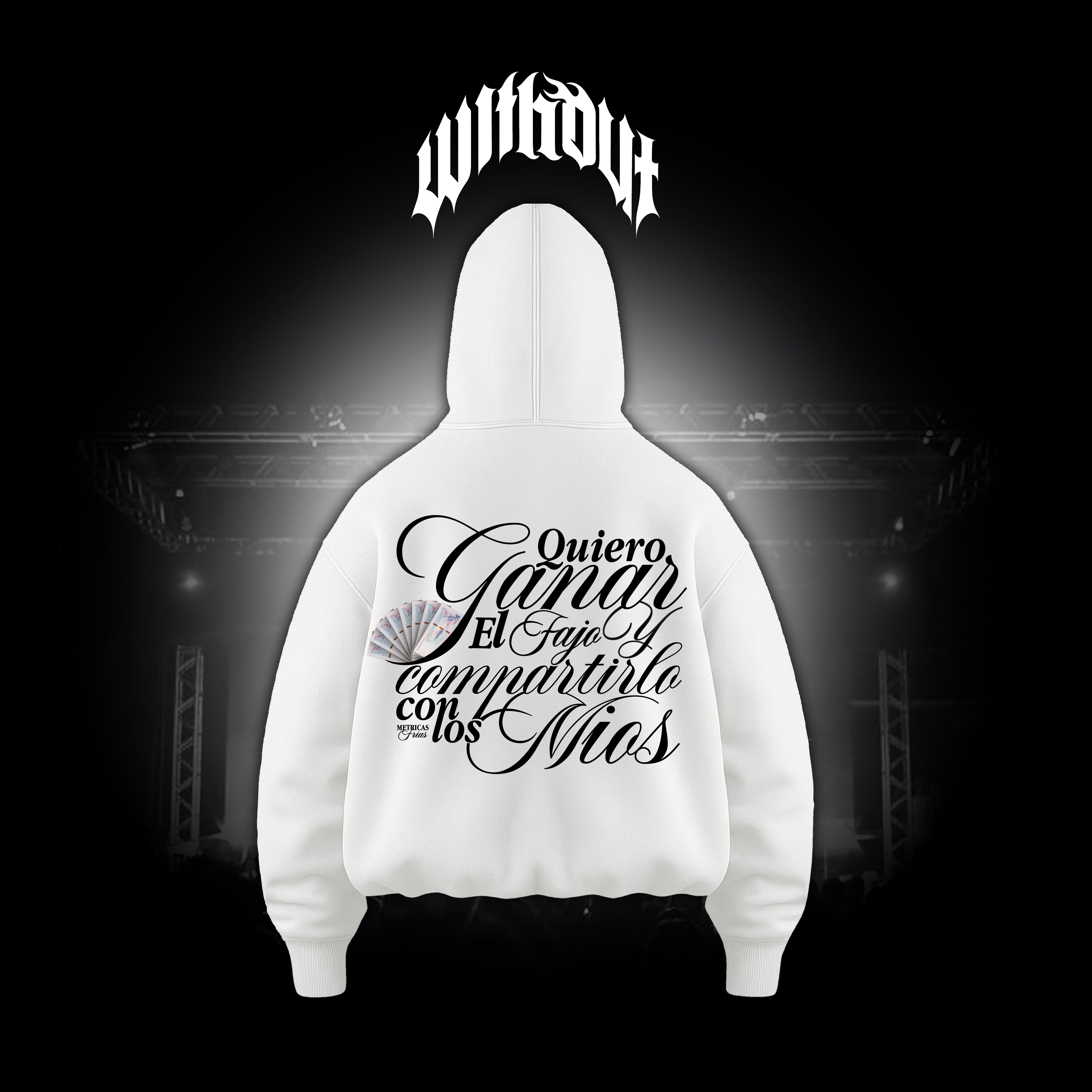 Hoodie Oversize Magia Negra | Metricas Frias