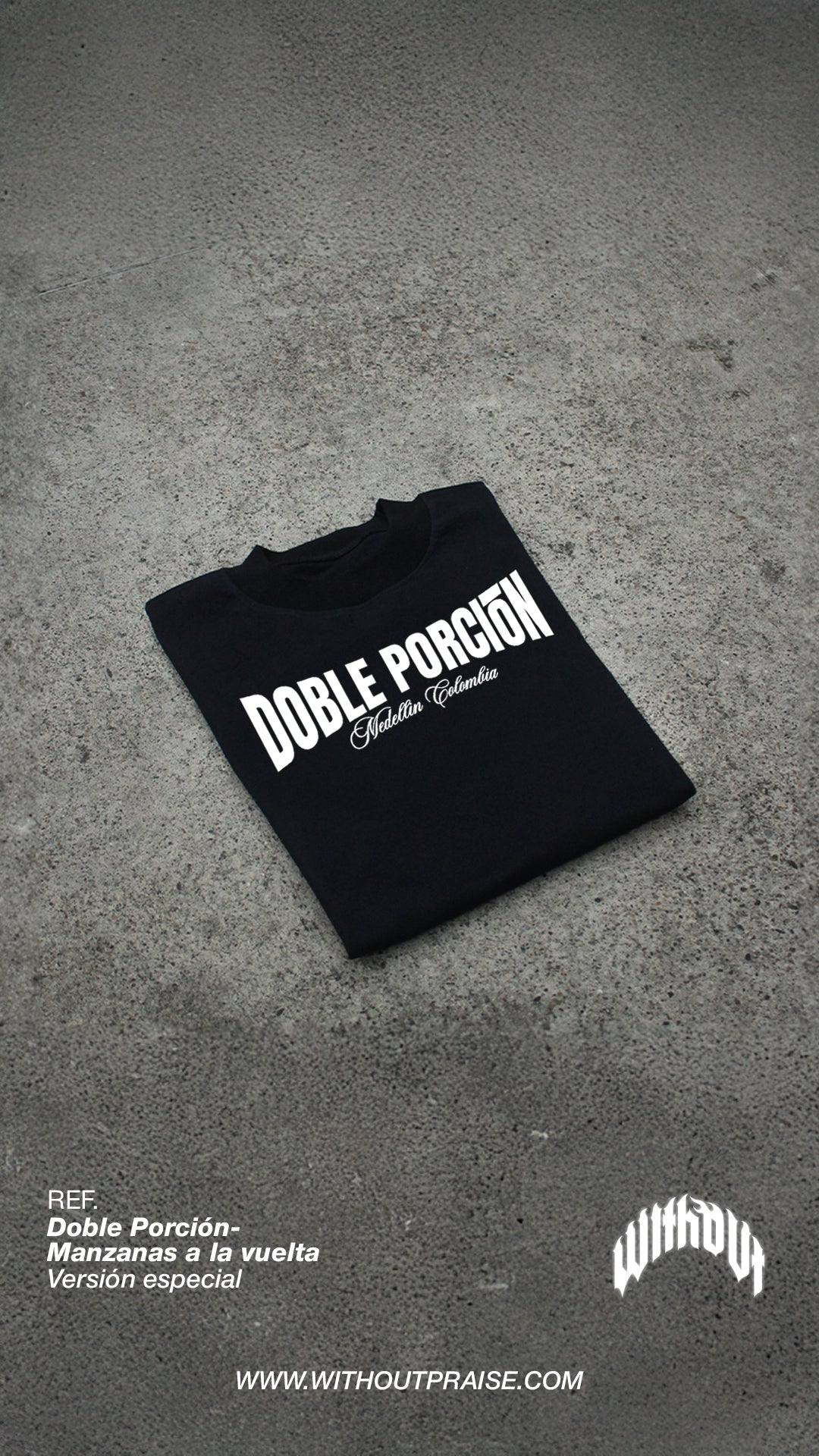 Camiseta Oversize Doble porción | Negra V2