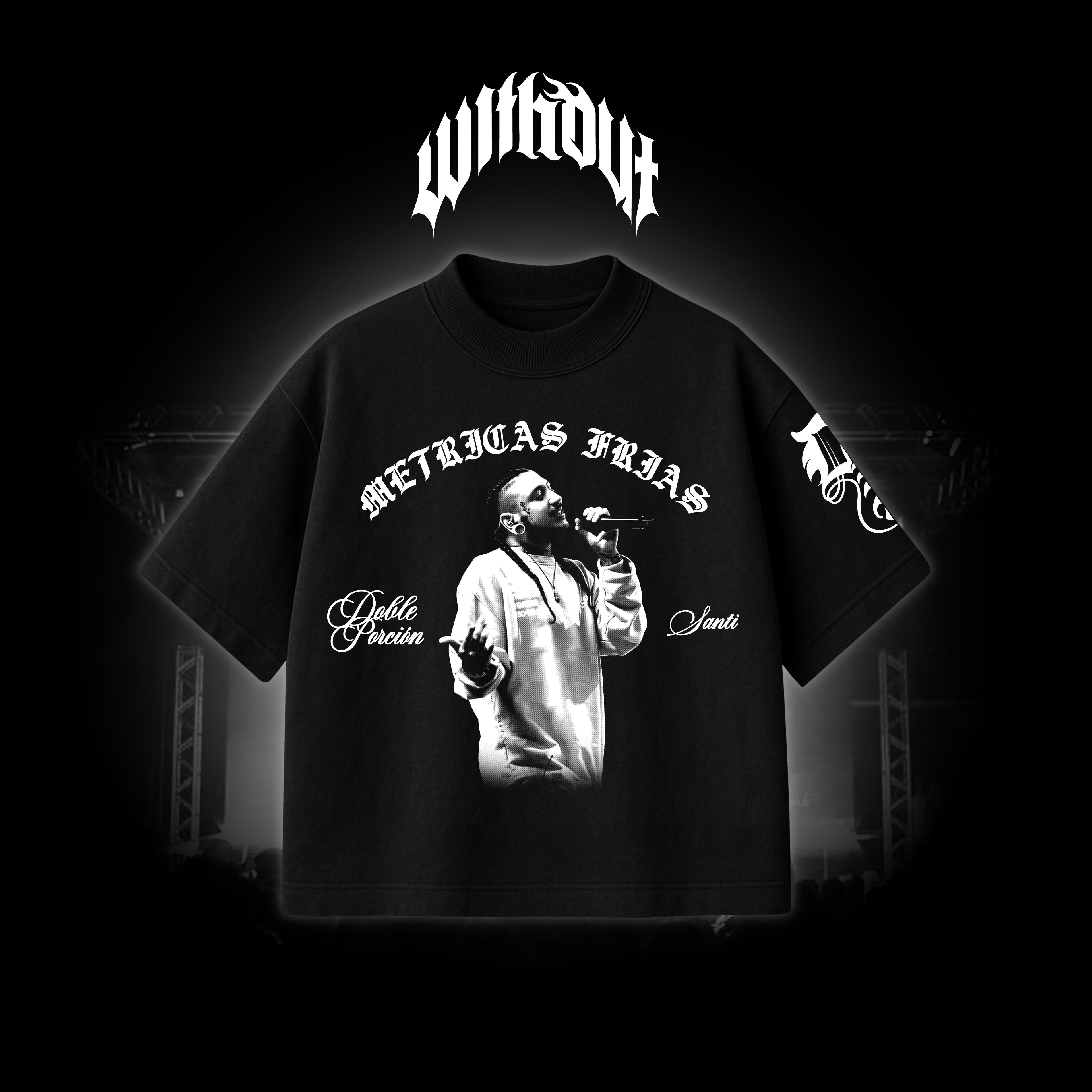Camiseta Oversize Métricas Frías